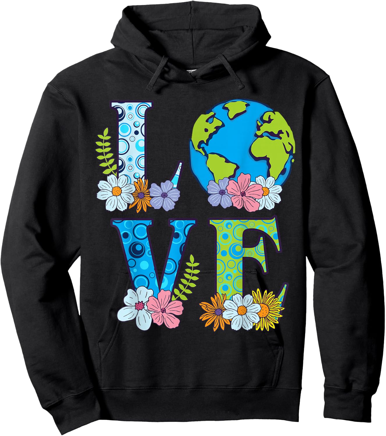 Happy Earth Day Birthday Save Nature Love Girl Environment Hoodie - Hoodie | Black