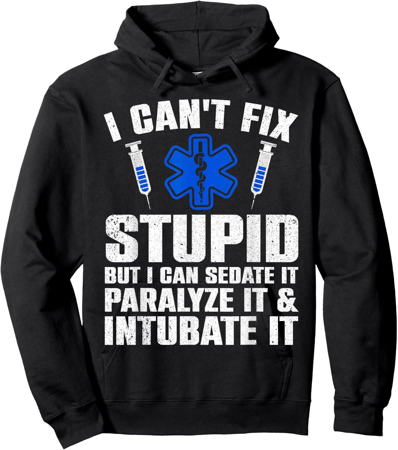 Funny Paramedic Design Women EMT Paramedic EMS Lover Hoodie - Hoodie | Black
