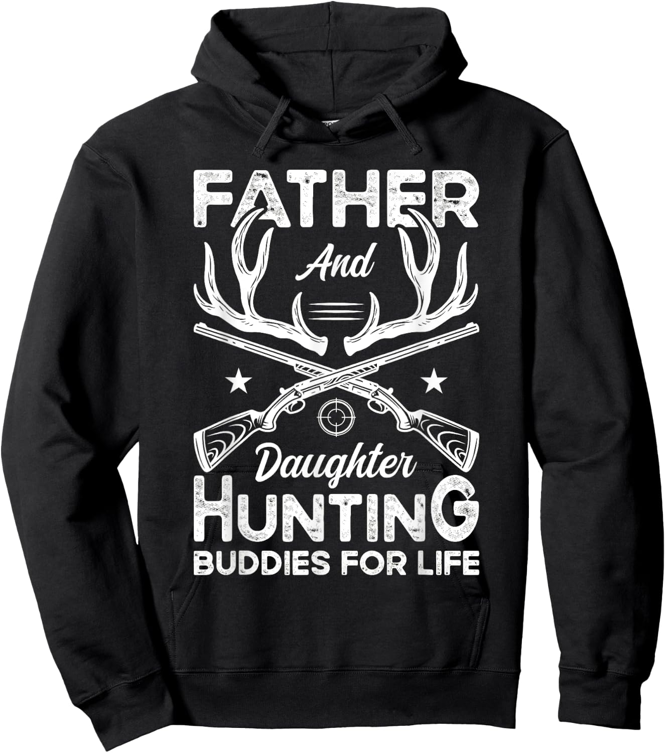 Father and Daughter Hunting Partners for Life Deer Hunting Hoodie - Hoodie | Black