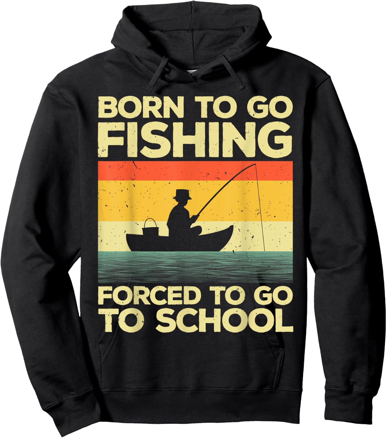 Unique Fishing Gift Fisherman Accessories & Stuff Adults Kids Black Cotton 65% Polyester 35% Short Sleeve Classic Fit Small Hoodie - Hoodie | Black