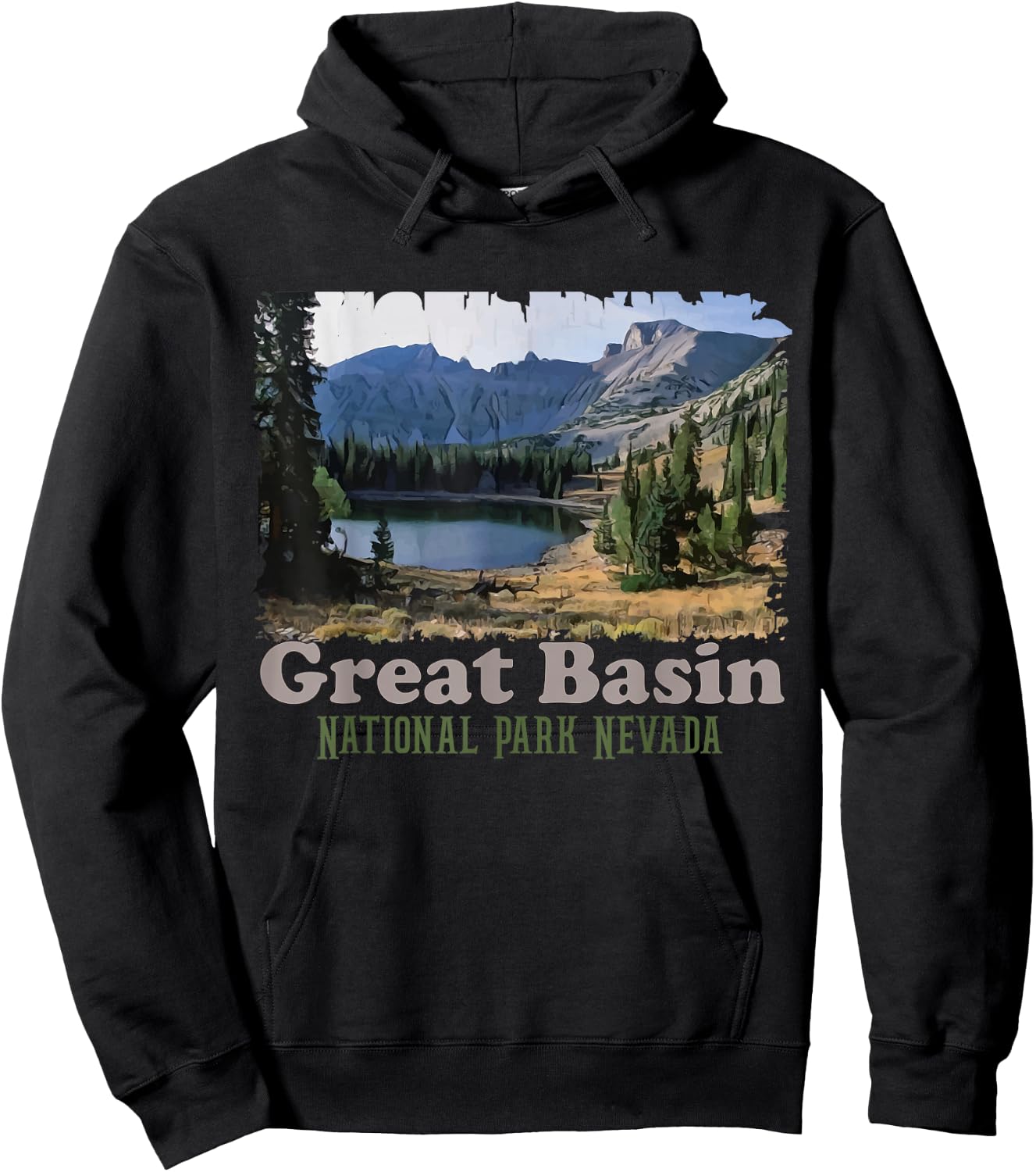 Great Basin National Park Trail 2026 Explore Nevada Camping Hoodie - Hoodie | Black