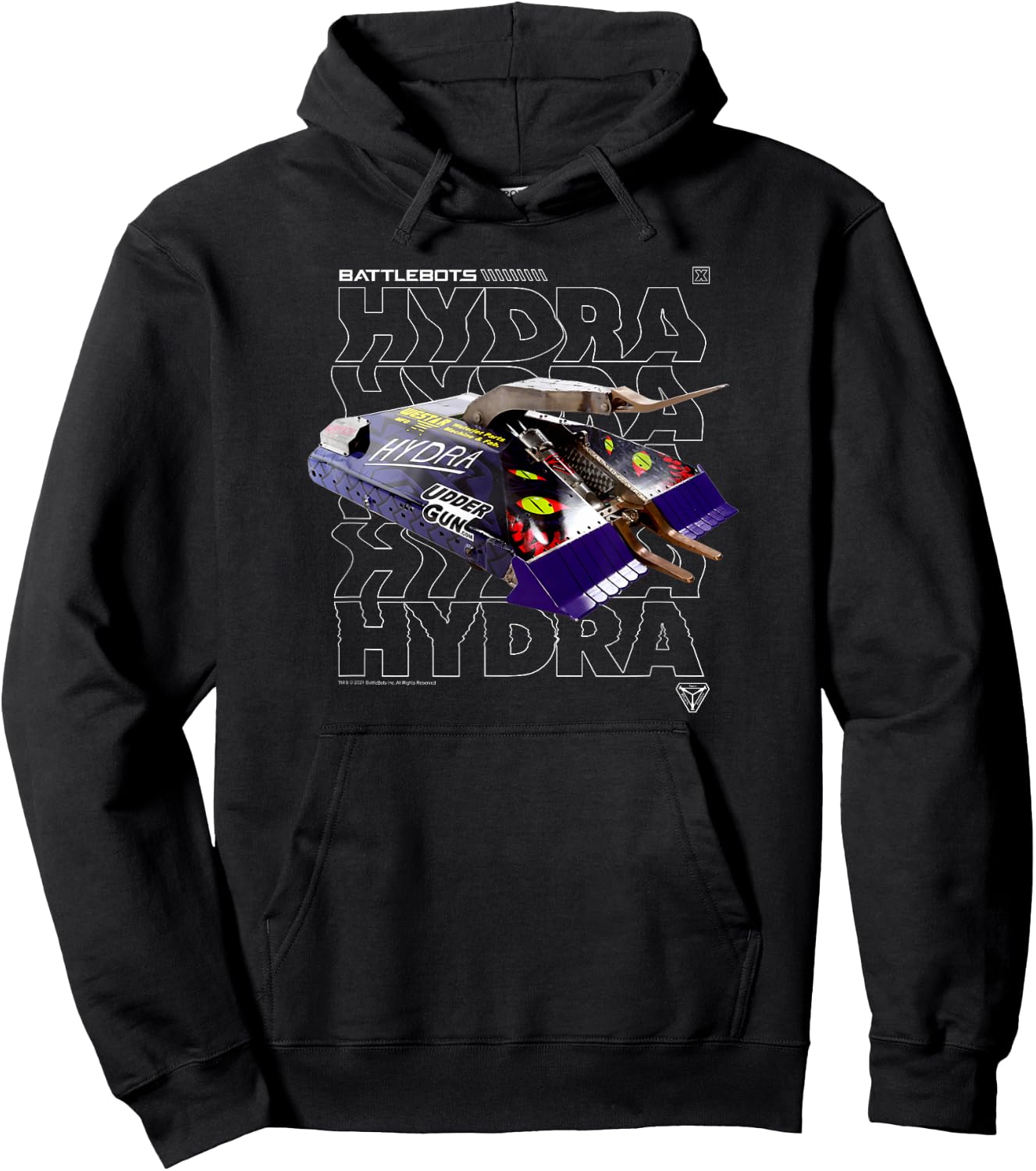 BattleBots Hydra BattleBot Logo Stack Hoodie - Hoodie | Black