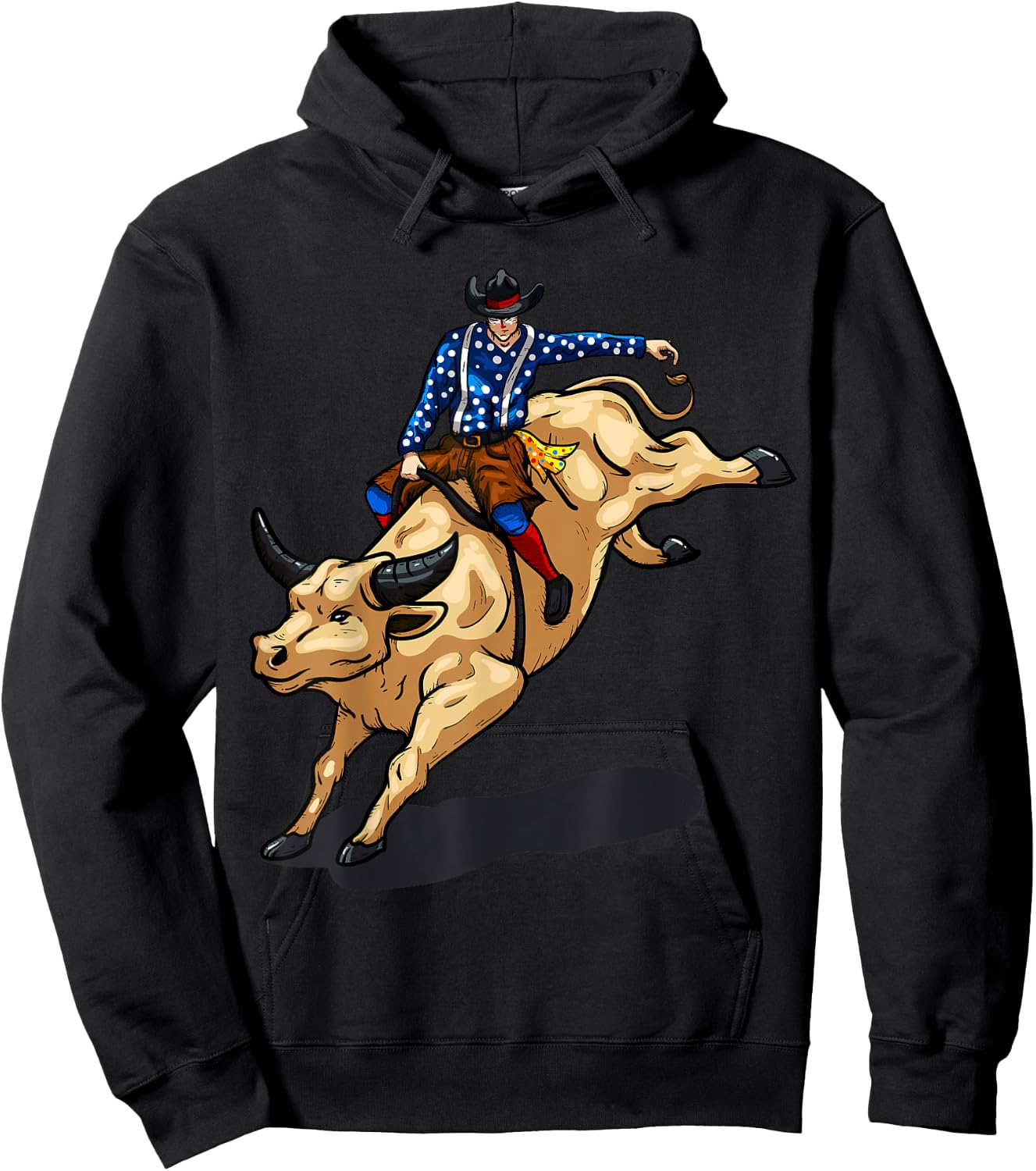 Rodeo Clown Funny Bull Fighting Lover Gag Bullfighter Outfit Hoodie - Hoodie | Black