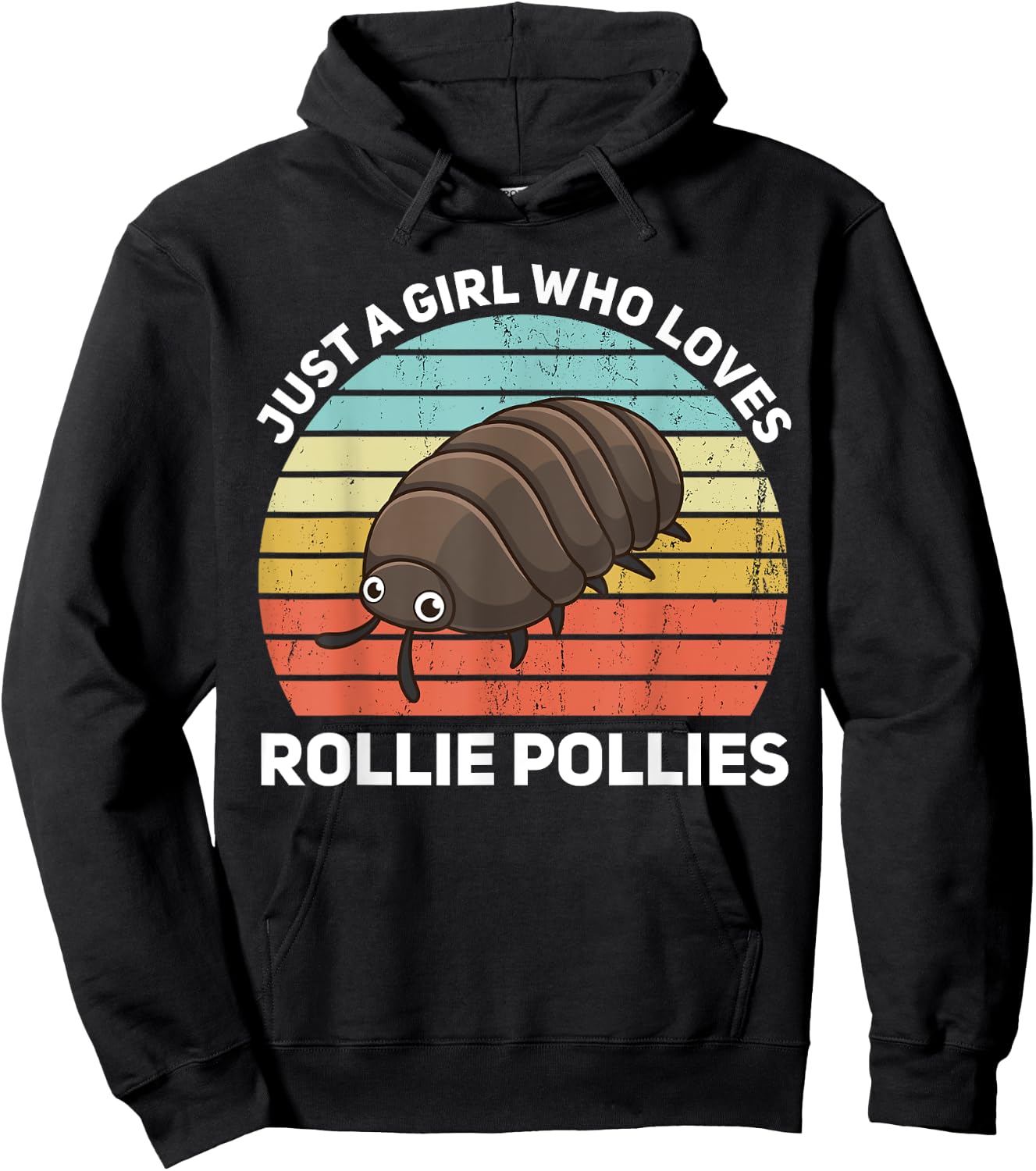 Just A Girl Who Loves Rollie Pollies Isopod Entomologist Hoodie - Hoodie | Black