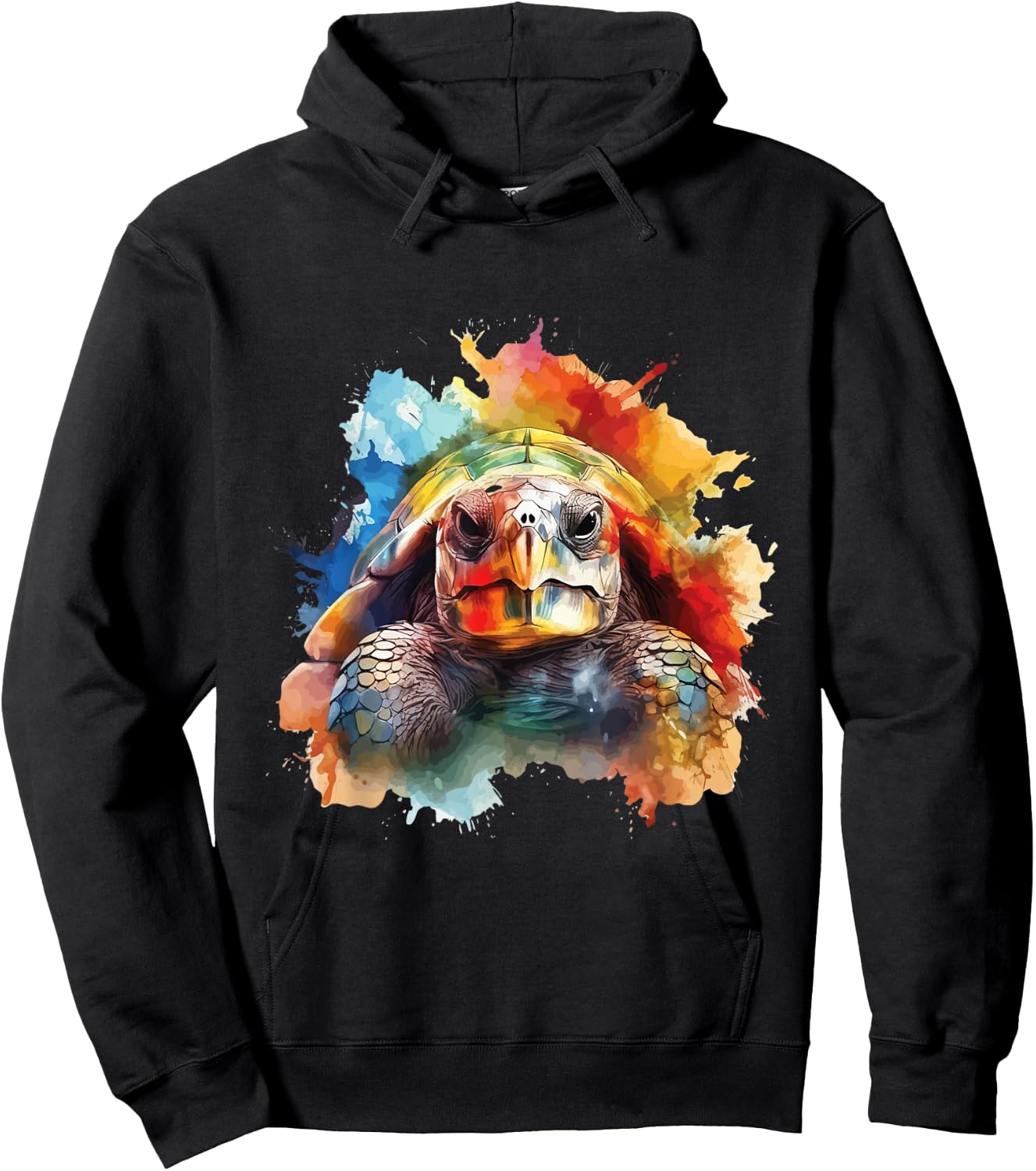 Colorful Turtles - Animal Pet Owner Wildlife Nature Lover Hoodie - Hoodie | Black