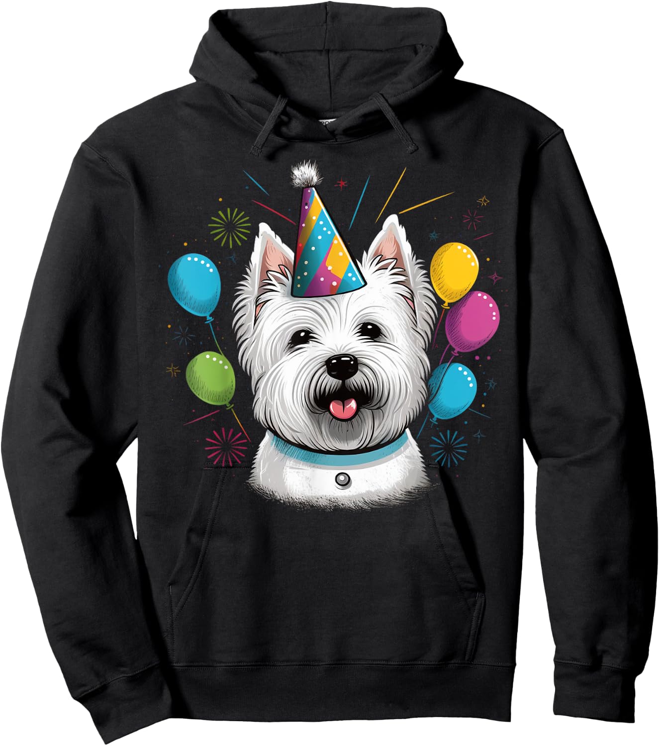 Westie Event Birthday Party West Highland White Terrier Hoodie - Hoodie | Black