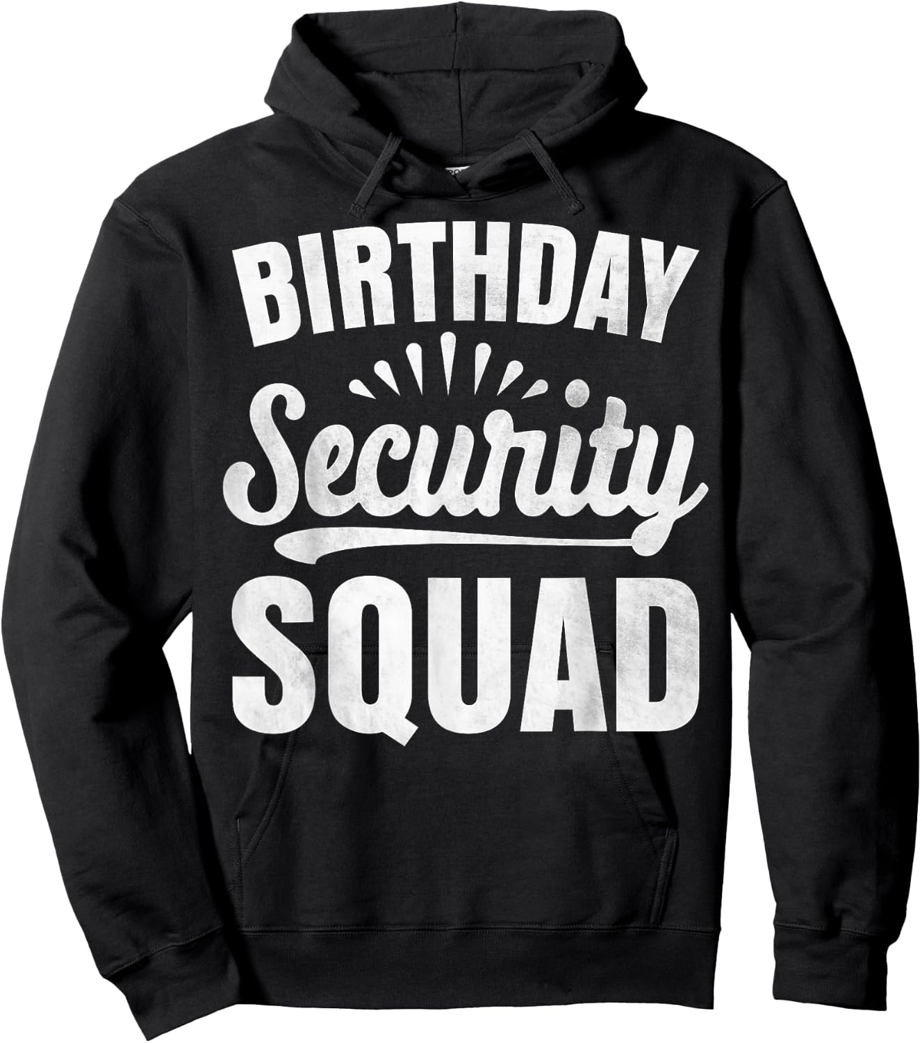 Birthday Security Squad Birthday Party Girl Boy Security Hoodie - Hoodie | Black