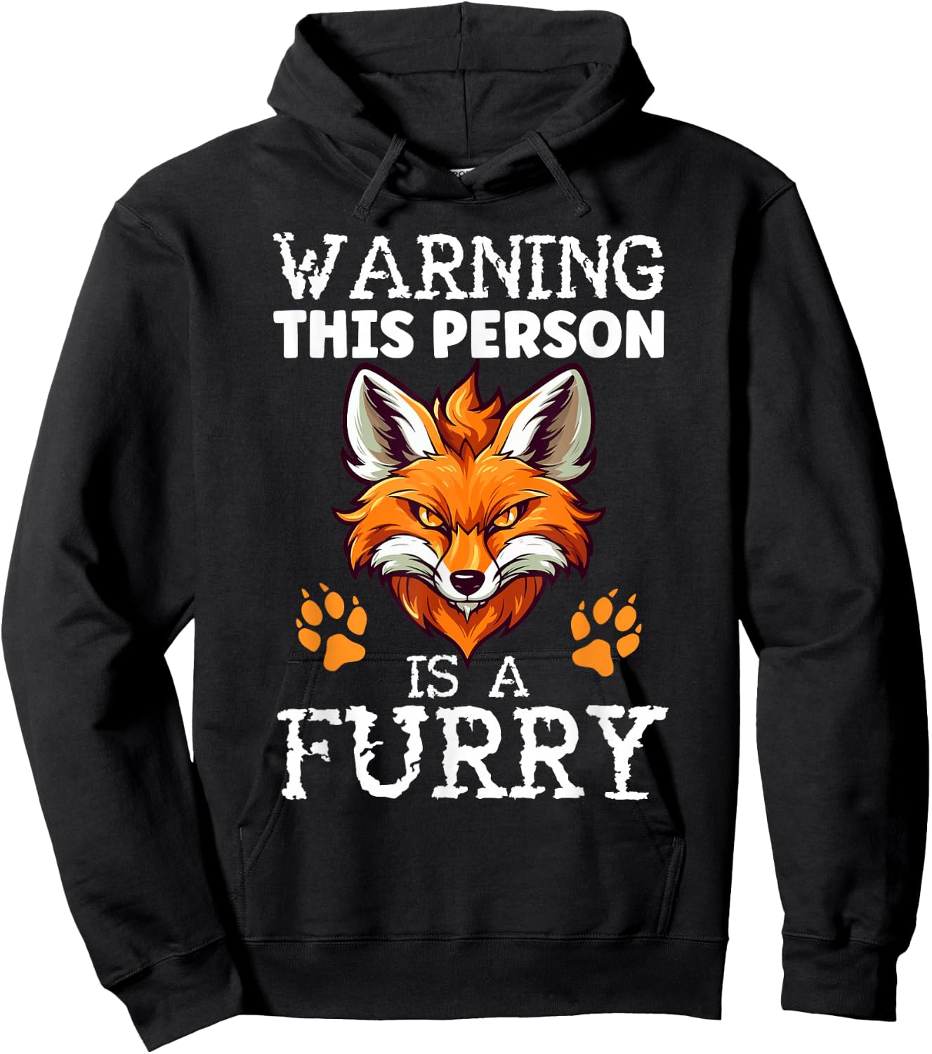 Furry Fandom Fursona Fursuit Wolf This Person Is A Furry Hoodie - Hoodie | Black