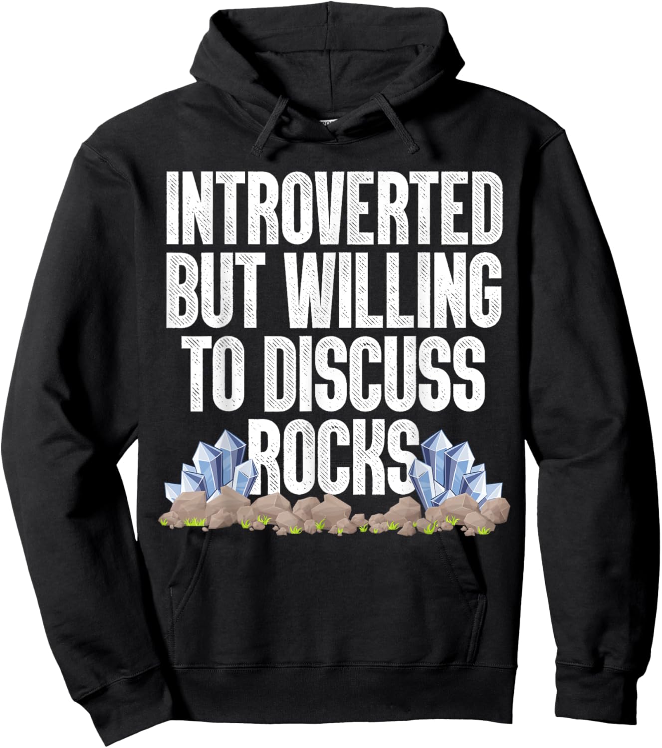 Cool Rock Collector Art Women Kids Geology Rockhound Hoodie - Hoodie | Black