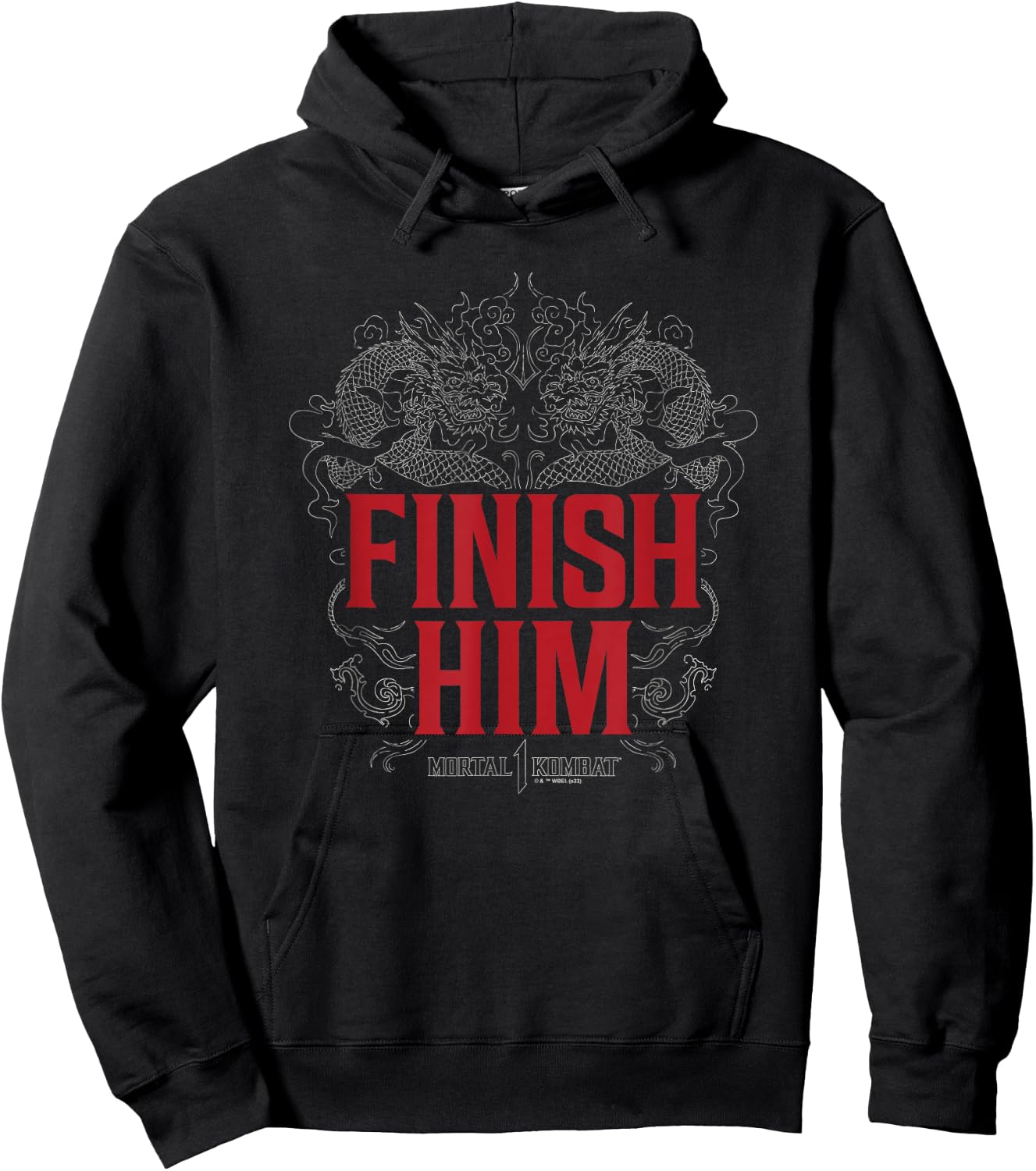 Mortal Kombat - MK Finish Him Hoodie - Hoodie | Black