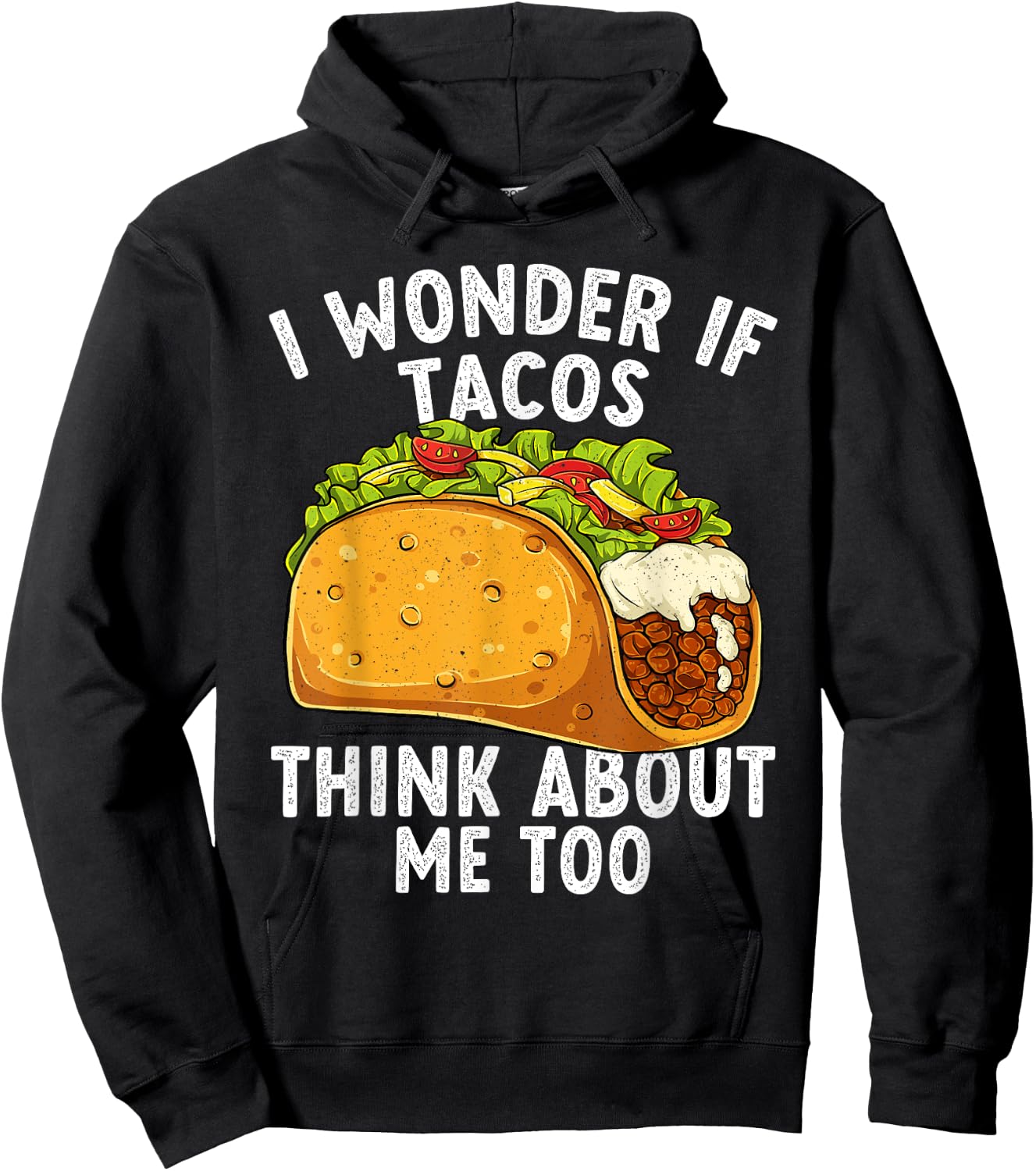 Funny Tacos Lover Mexican Food Humor Cool Taco Fiesta Hoodie - Hoodie | Black