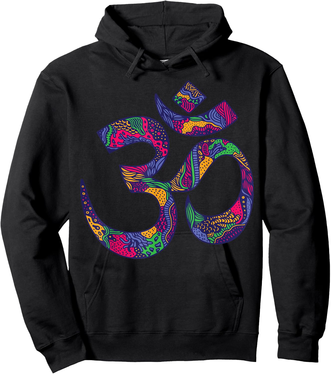 Om Symbol Aum Ohm Hindu Mandala Yoga Meditation Namaste Hoodie - Hoodie | Black