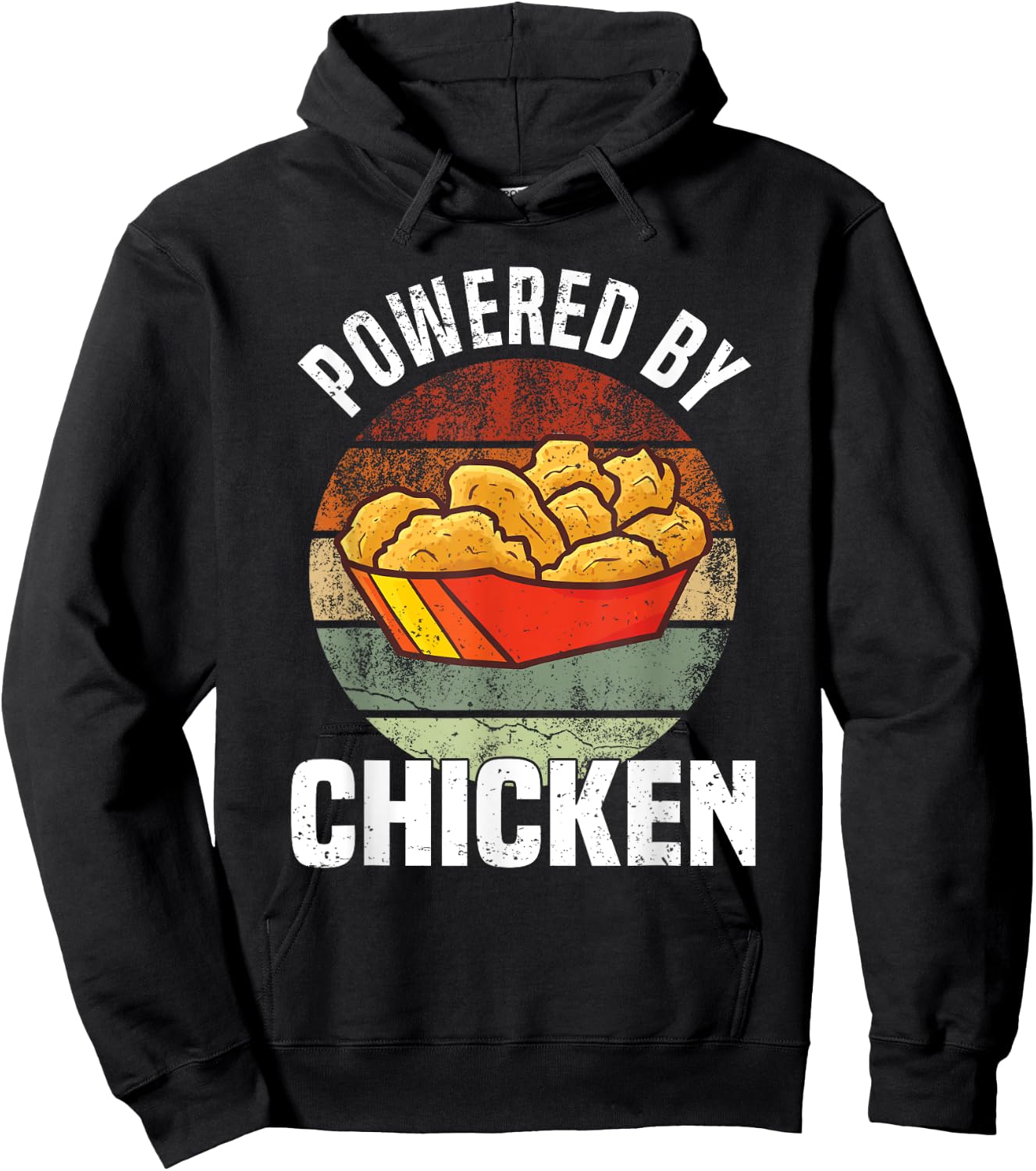 Powered By Chicken - Chicken Nuggets Hoodie - Hoodie | Black
