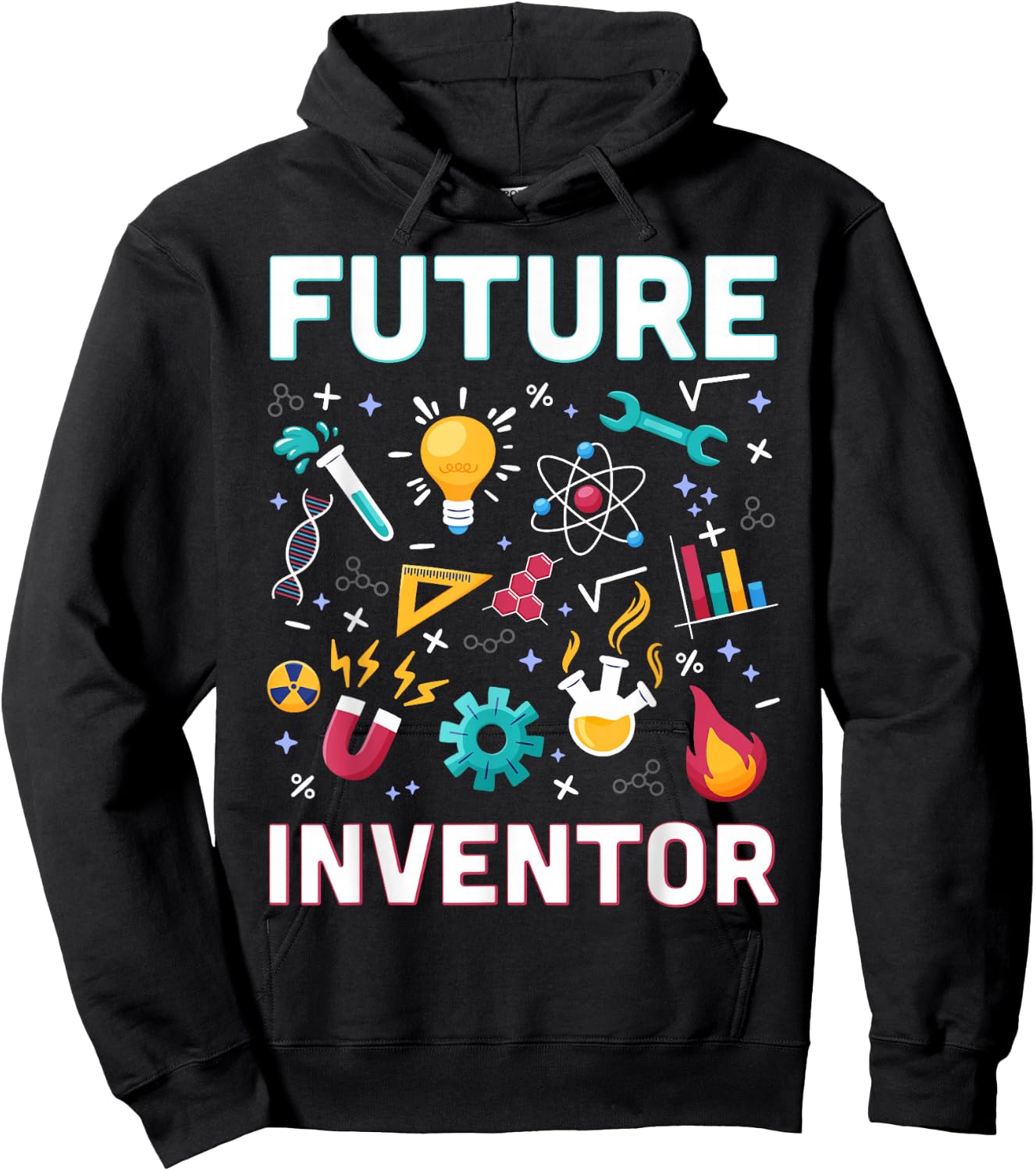 Future Inventor Exploration Invention Smart Creator Kids Hoodie - Hoodie | Black