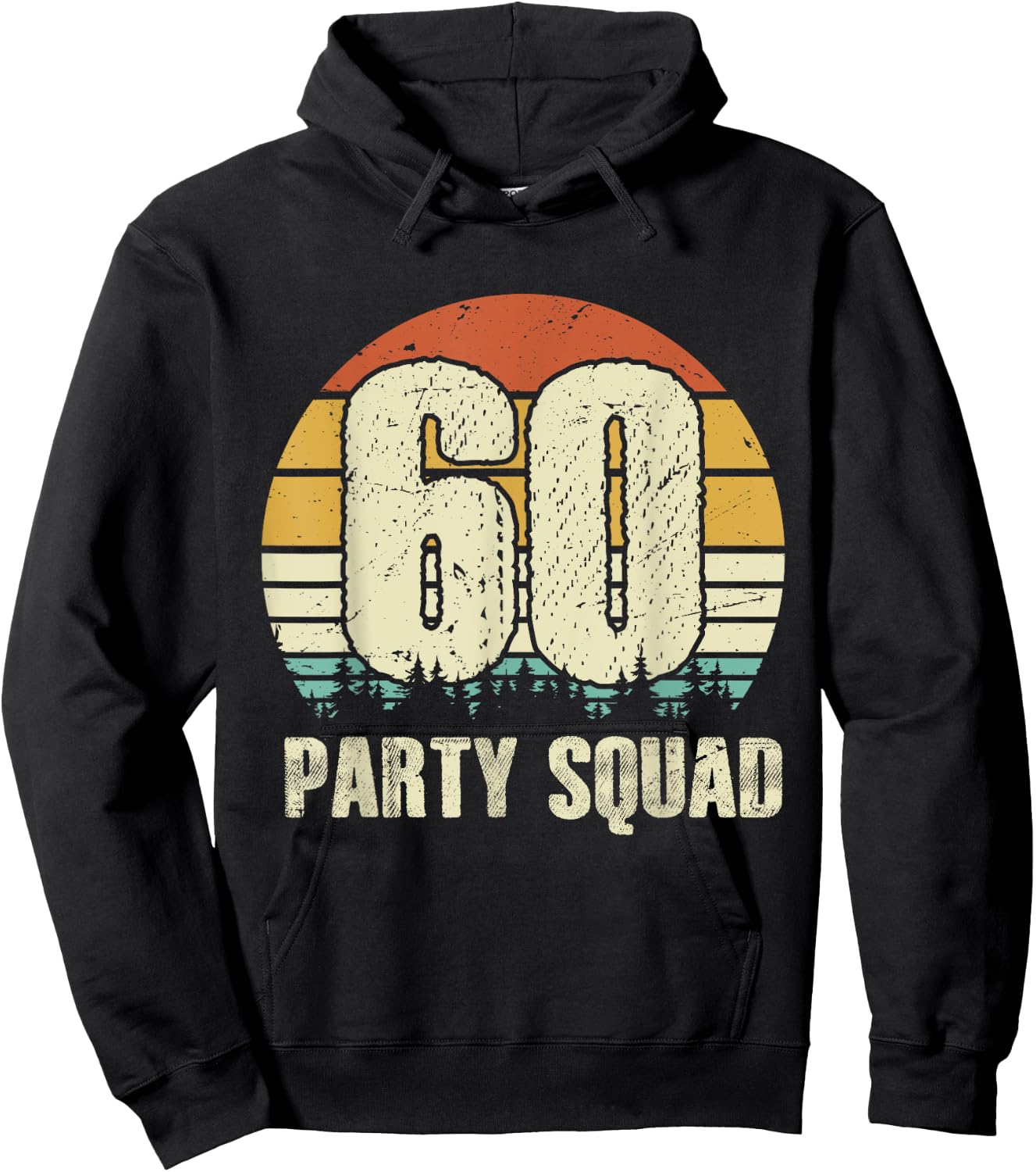 60 Years Legend 60th Birthday Party Crew Squad Group His/Her Hoodie - Hoodie | Black