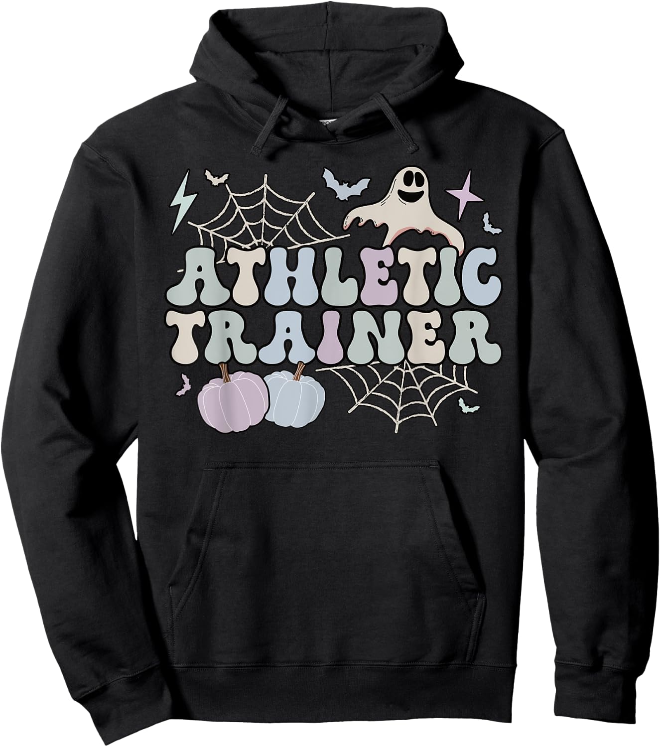 Spooky Athletic Trainer Halloween Athletic Coach Hoodie - Hoodie | Black