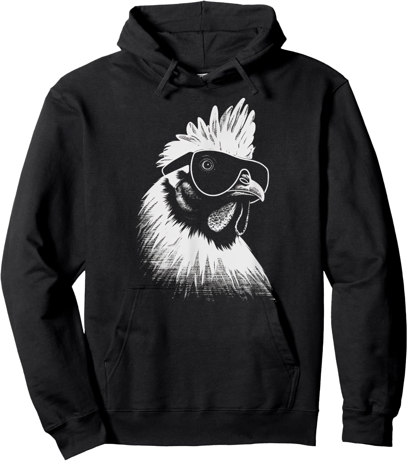 Funny Chicken cool Graffiti Urban art street Hoodie - Hoodie | Black