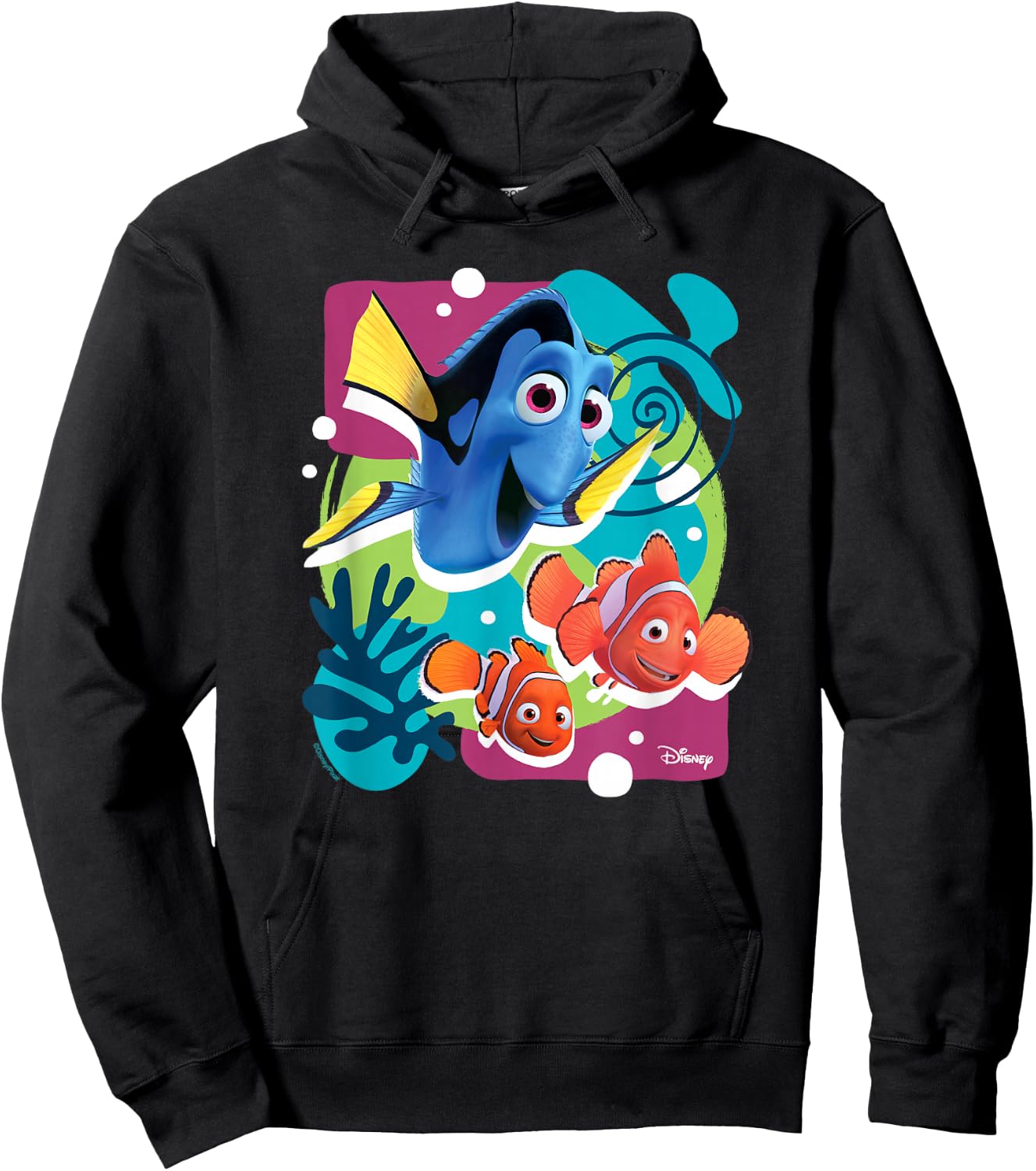 Finding Nemo - Dory Marlin Nemo Group Hoodie - Hoodie | Black
