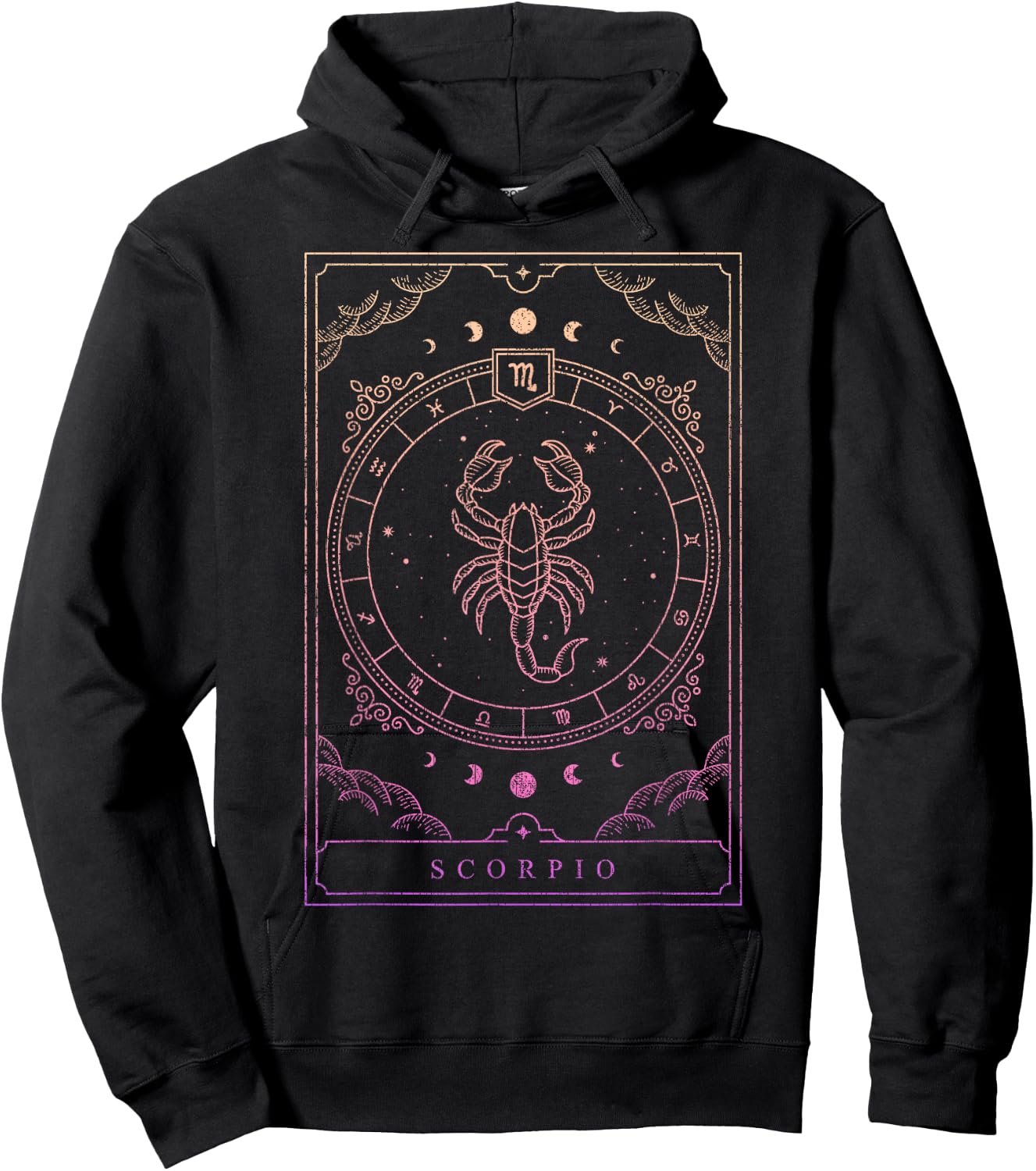 Women's Zodiac Sign Scorpio Hoodie - Hoodie | Black