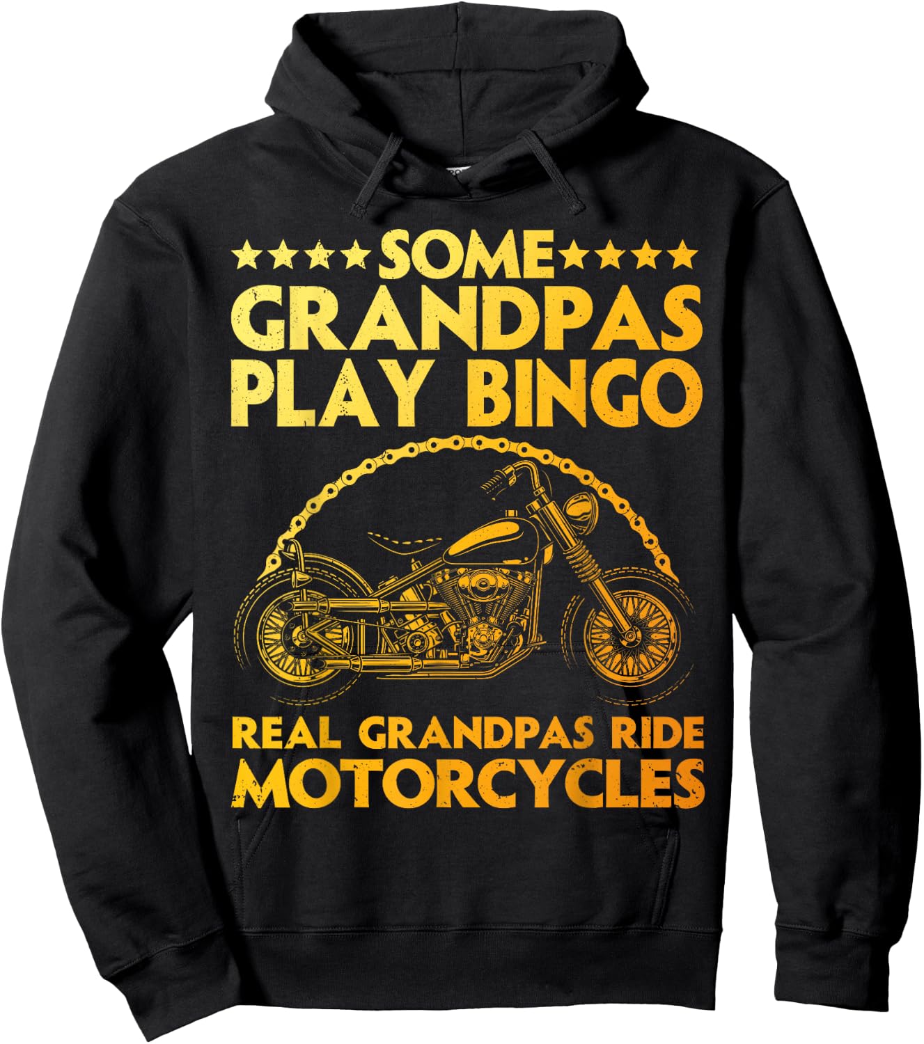 Funny Motorcycle For Grandpa Dad Motorcycle Lovers Riders Hoodie - Hoodie | Black