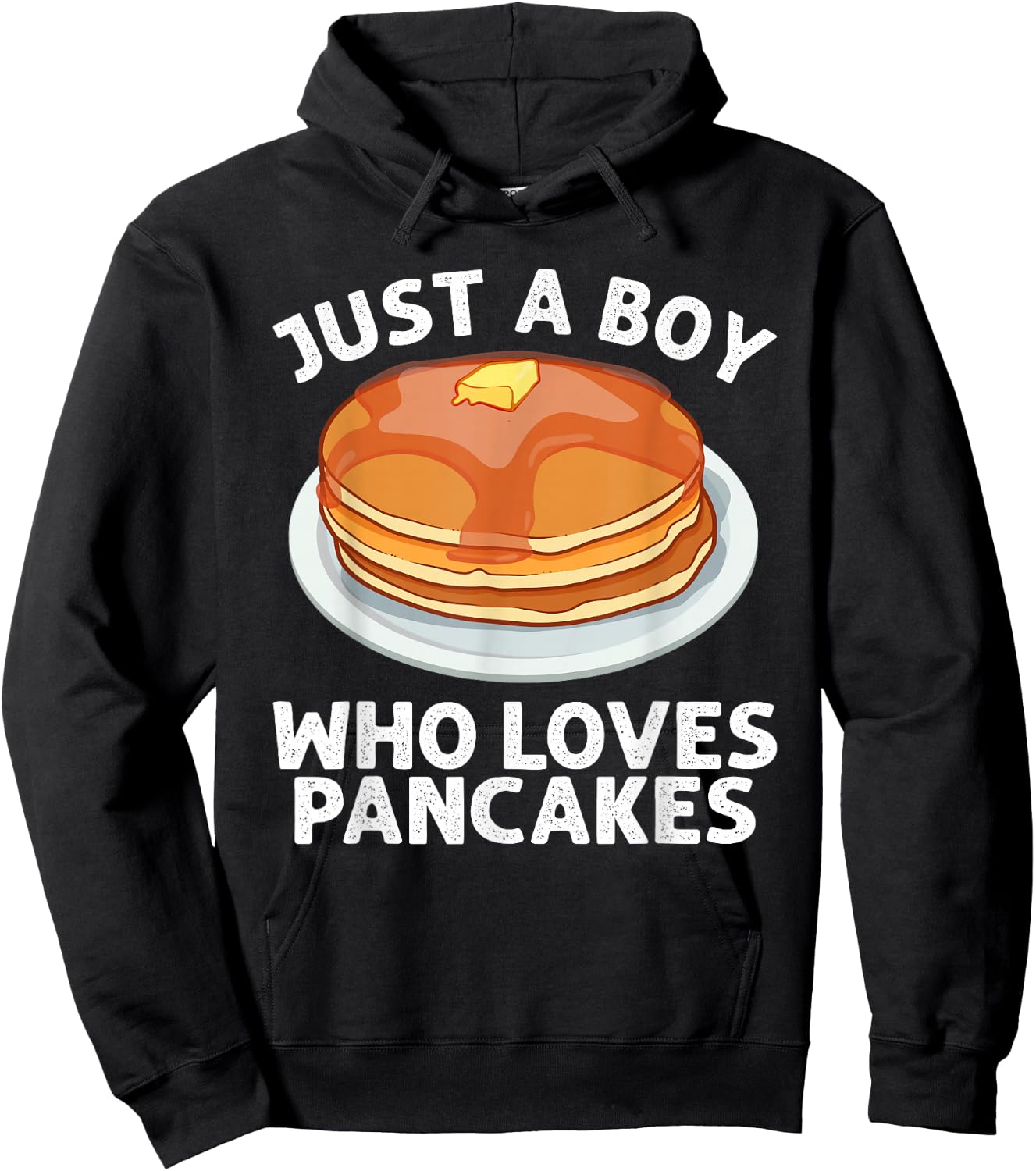 Cool Pancake Art For Boys Men Breakfast Food Pancake Lovers Hoodie - Hoodie | Black