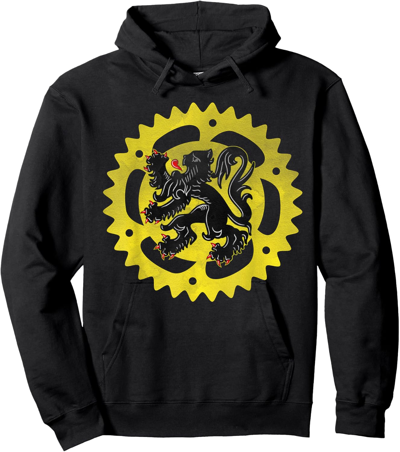 Cyclist for Belgium Cycling or Roubaix bike or Bike Coffee Hoodie - Hoodie | Black