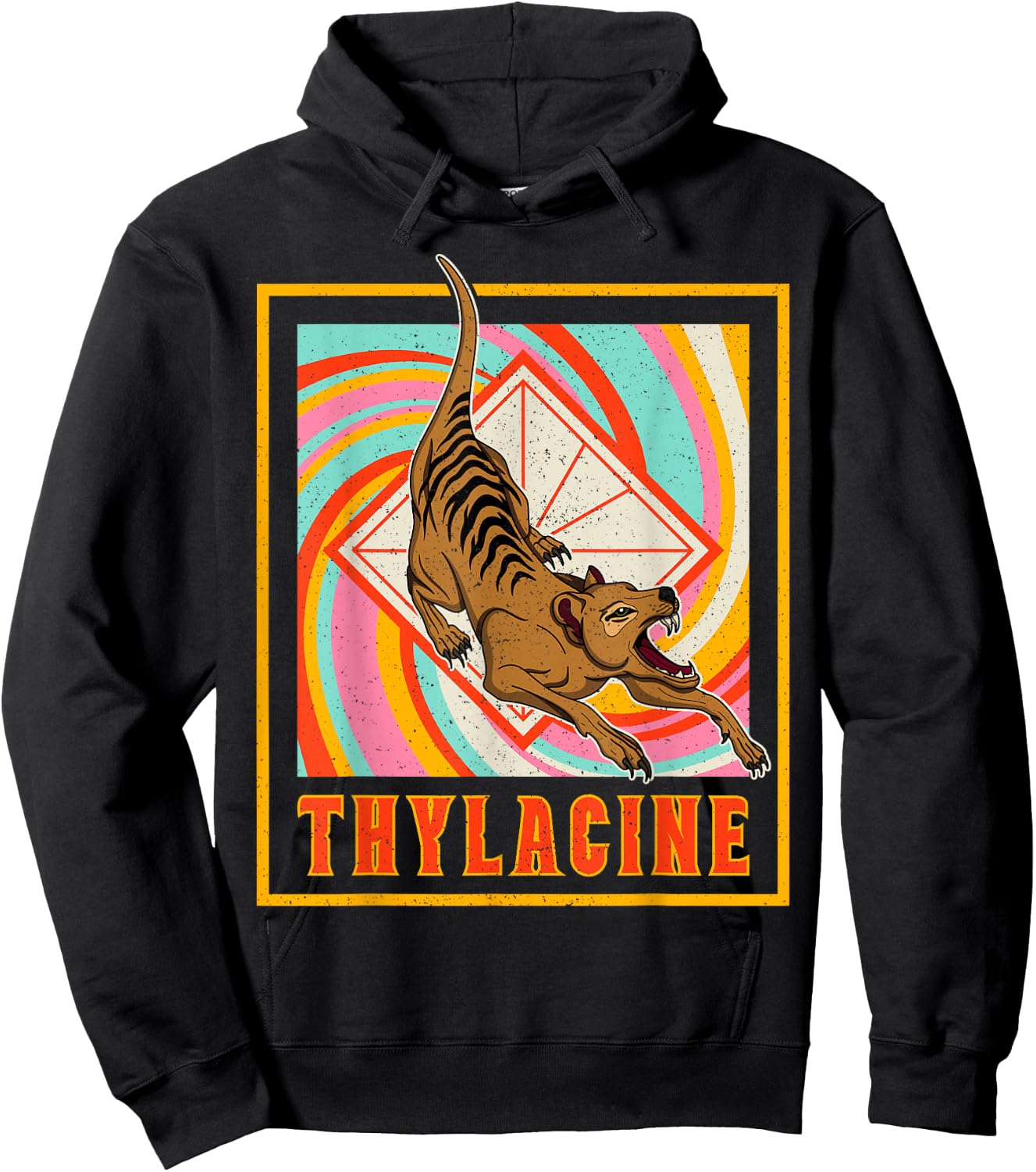 Thylacine Tasmanian Biologist Nation Cynocephalus Tasmania Hoodie - Hoodie | Black