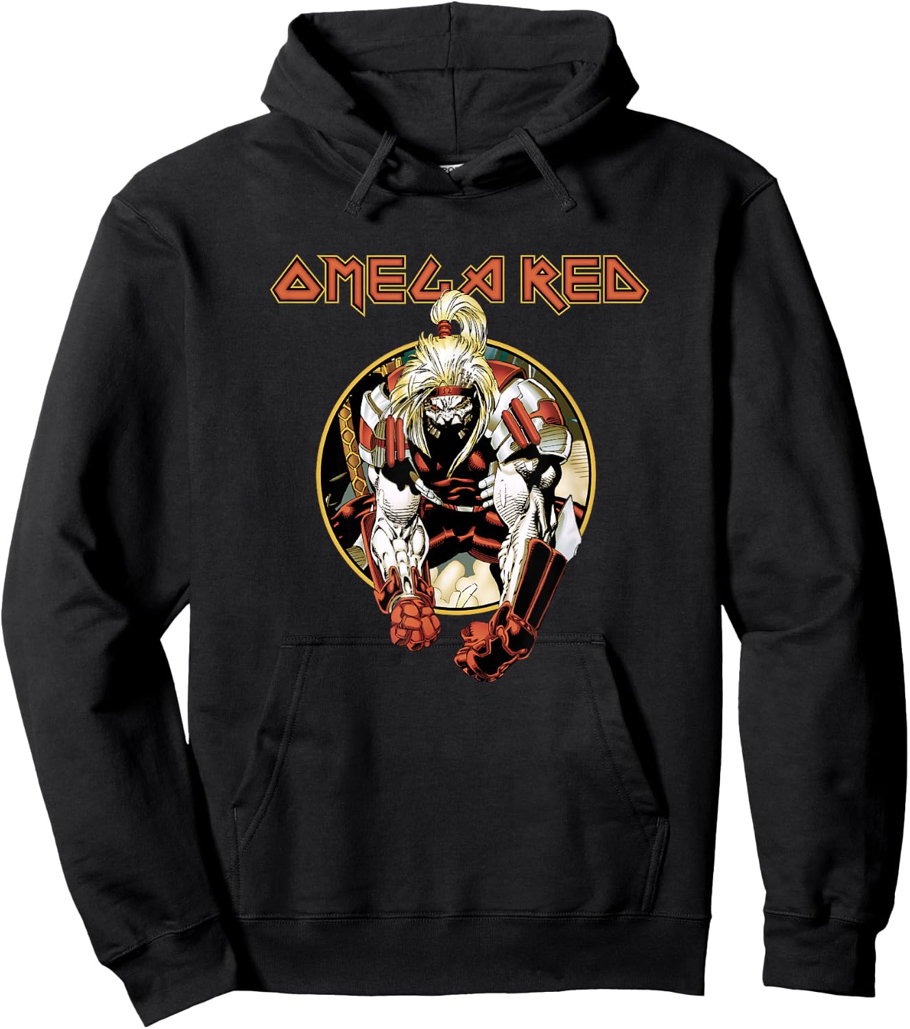 Marvel X-Men Omega Red Vintage Circle Portrait Hoodie - Hoodie | Black