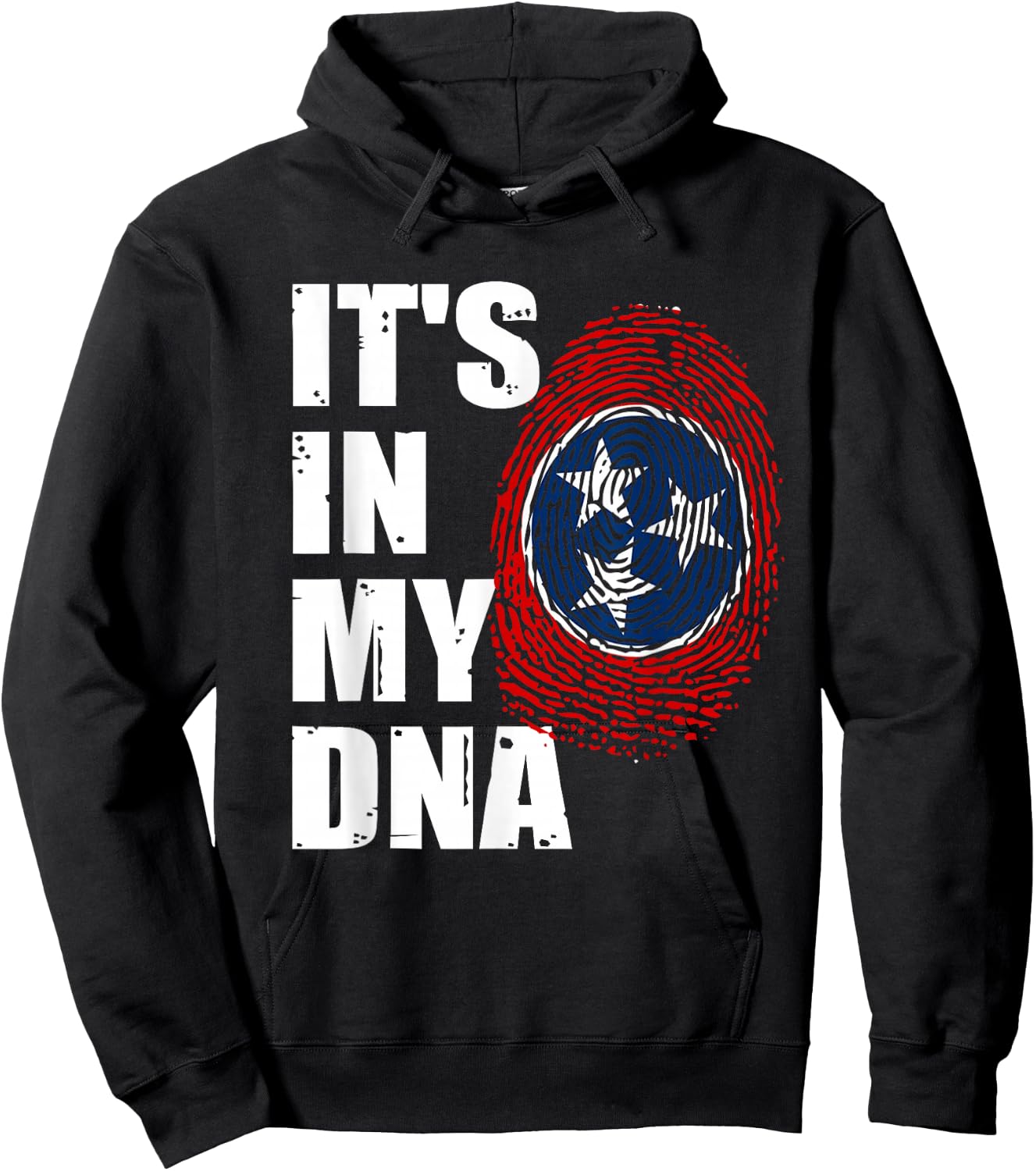 Retro Grunge Vintage Tennessee State Flag Tennessee Country Hoodie - Hoodie | Black