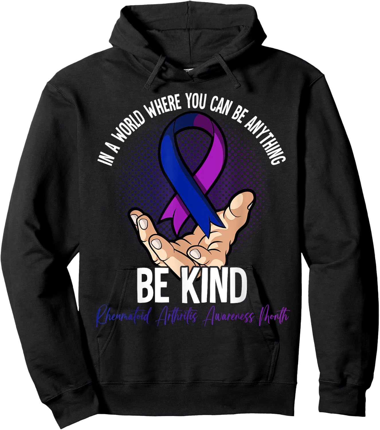 Rheumatoid Arthritis Awareness Month Hoodie - Hoodie | Black