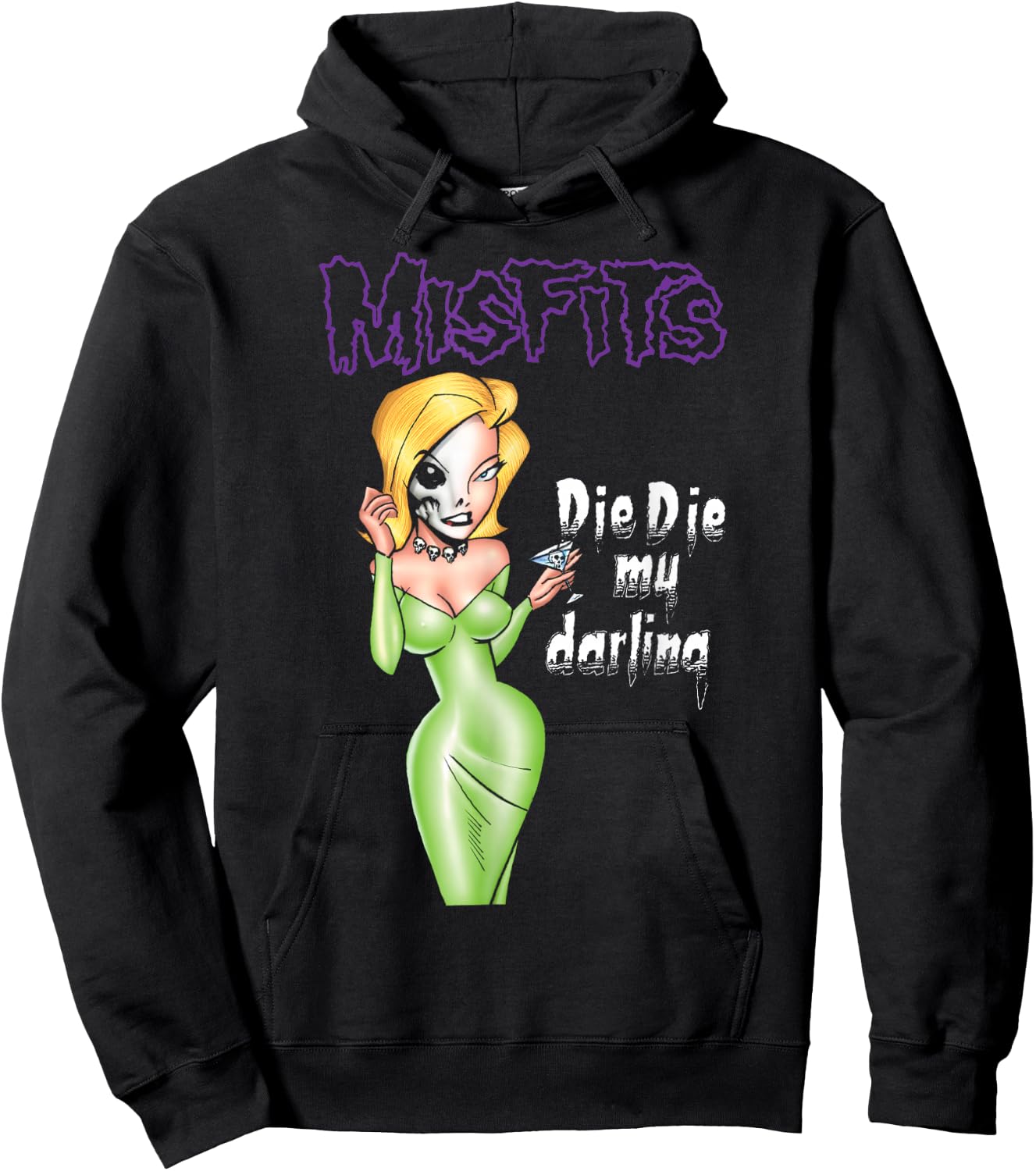 Misfits – Die Die My Darling Logo Hoodie - Hoodie | Black