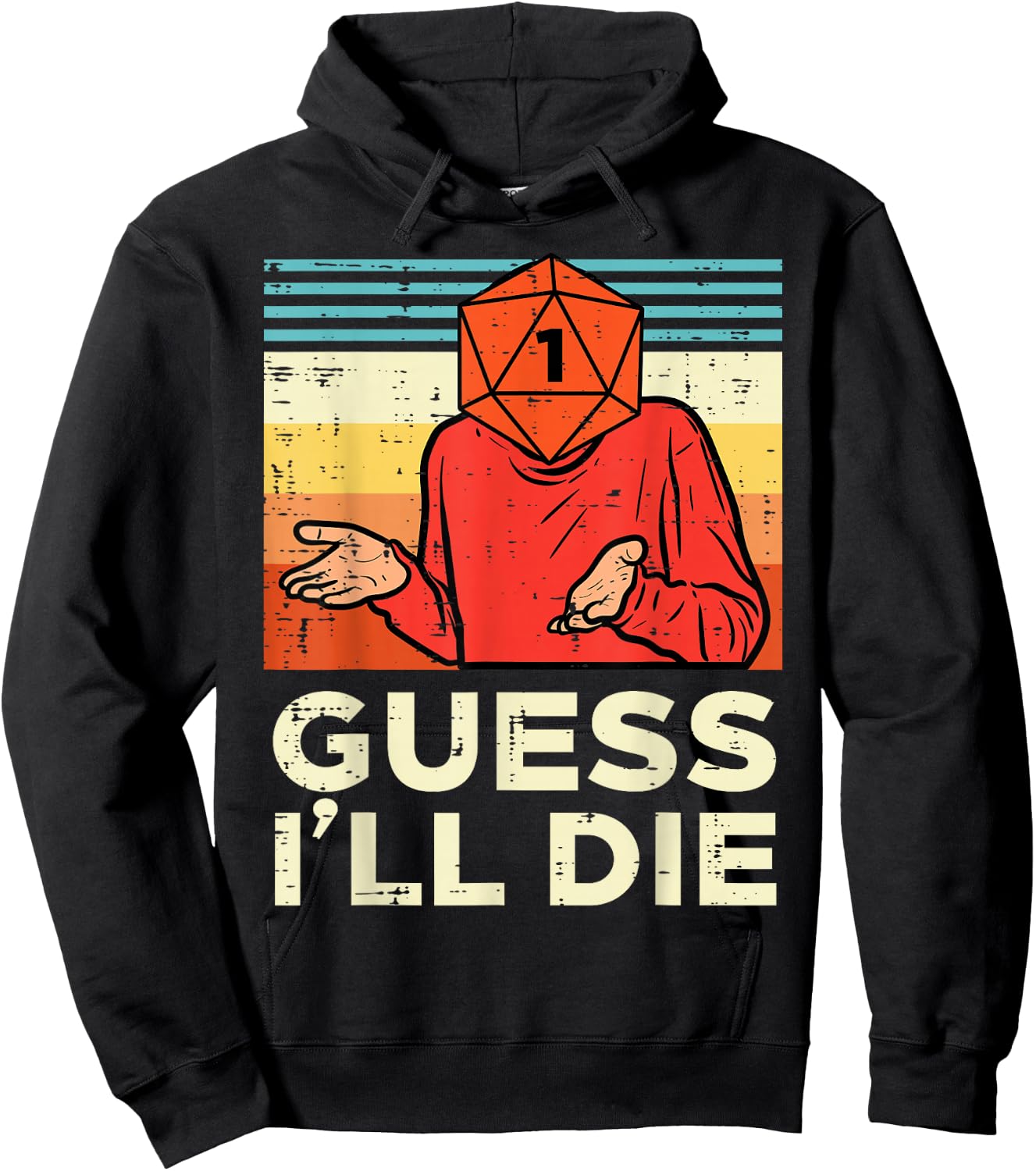 Rpg Gamer 1 Guess Ill Die Retro Men Boys Kids Youth Hoodie - Hoodie | Black