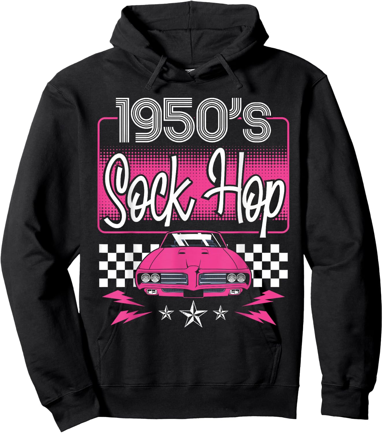1950's Sock Hop 50S Sock Hop Hoodie - Hoodie | Black