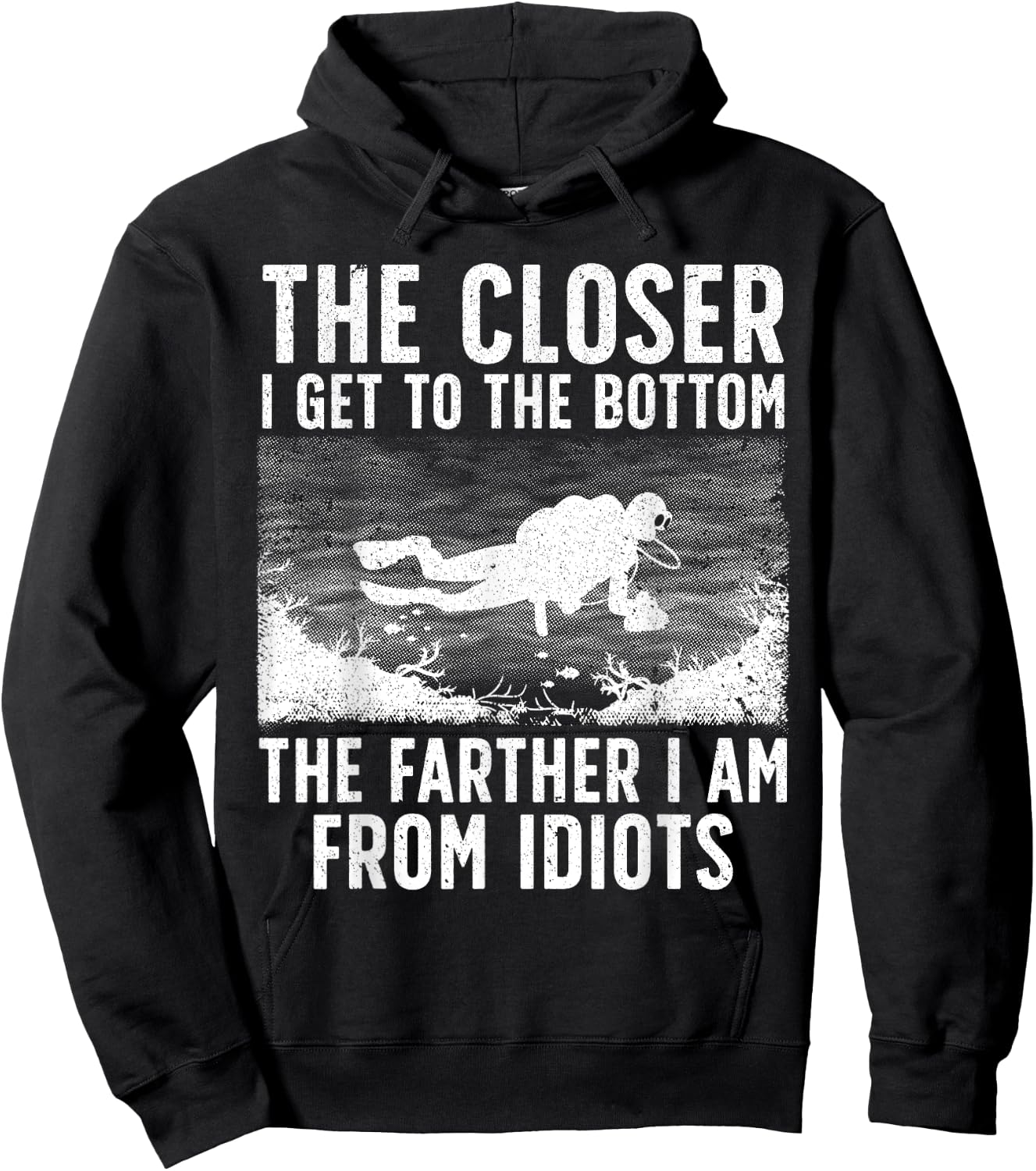Funny Scuba Diving Art Women Scuba Dive Diving Diver Hoodie - Hoodie | Black