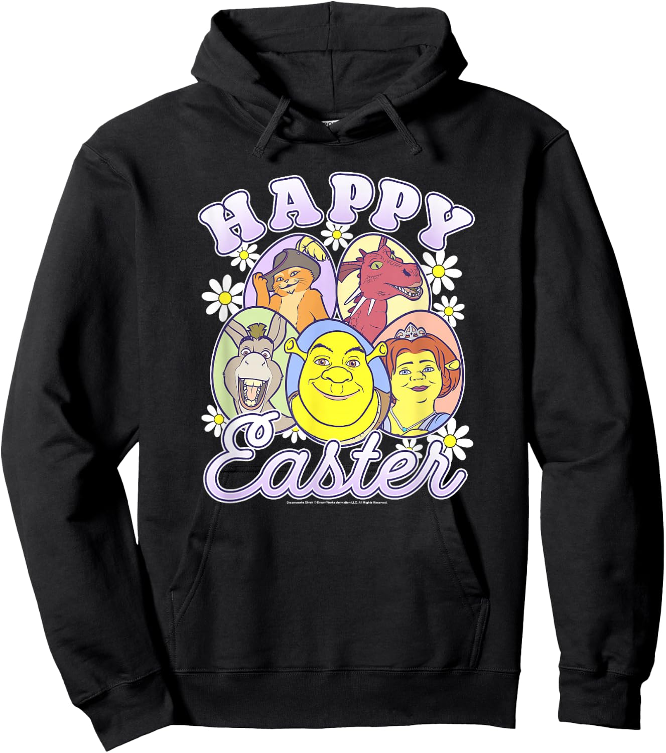 Shrek Happy Easter Group Egg Portraits Hoodie - Hoodie | Black
