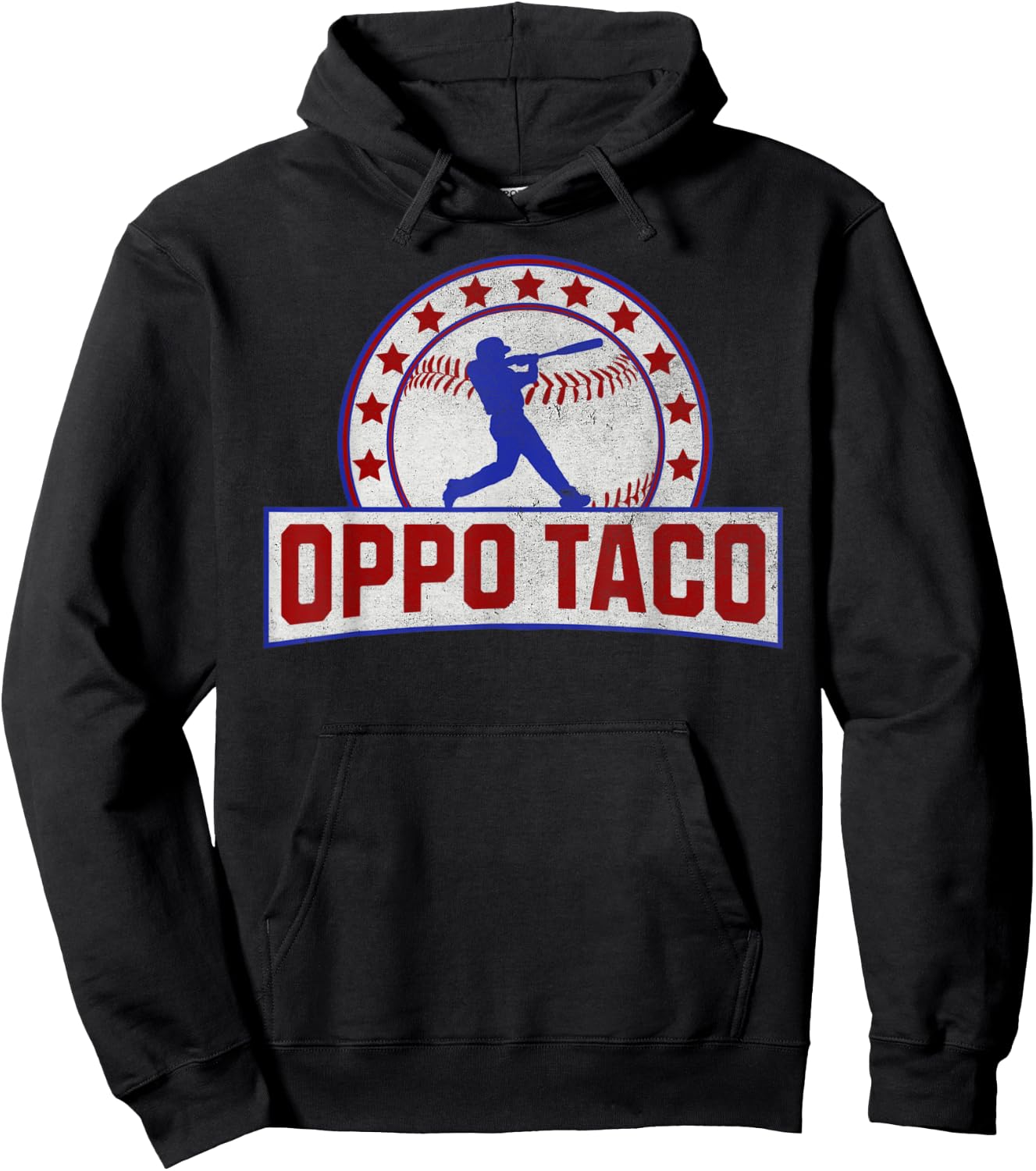 Baseball Oppo Taco Base Ball Home Run Hoodie - Hoodie | Black
