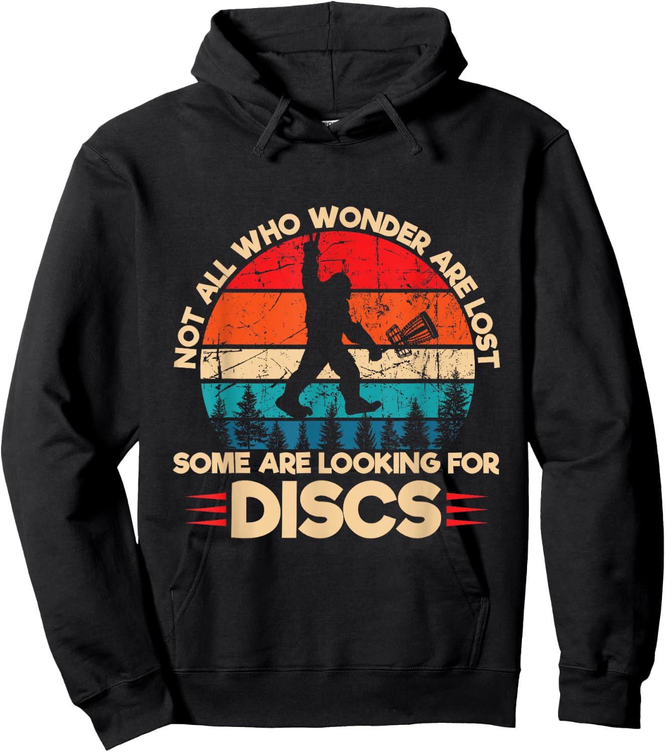 Not All Who Wander are Lost Some are Looking for Discs Hoodie - Hoodie | Black