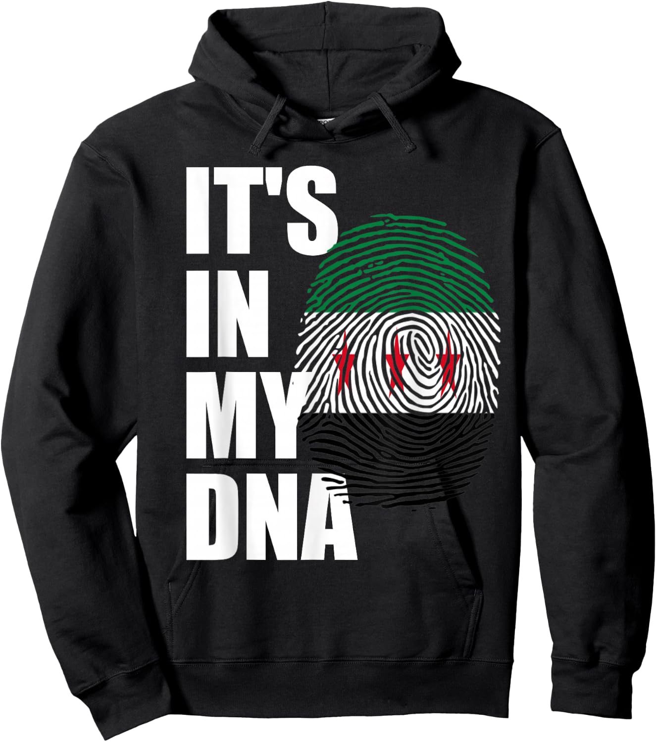 It's In My DNA Syria Genetic Syria Roots Syria revolution Hoodie - Hoodie | Black