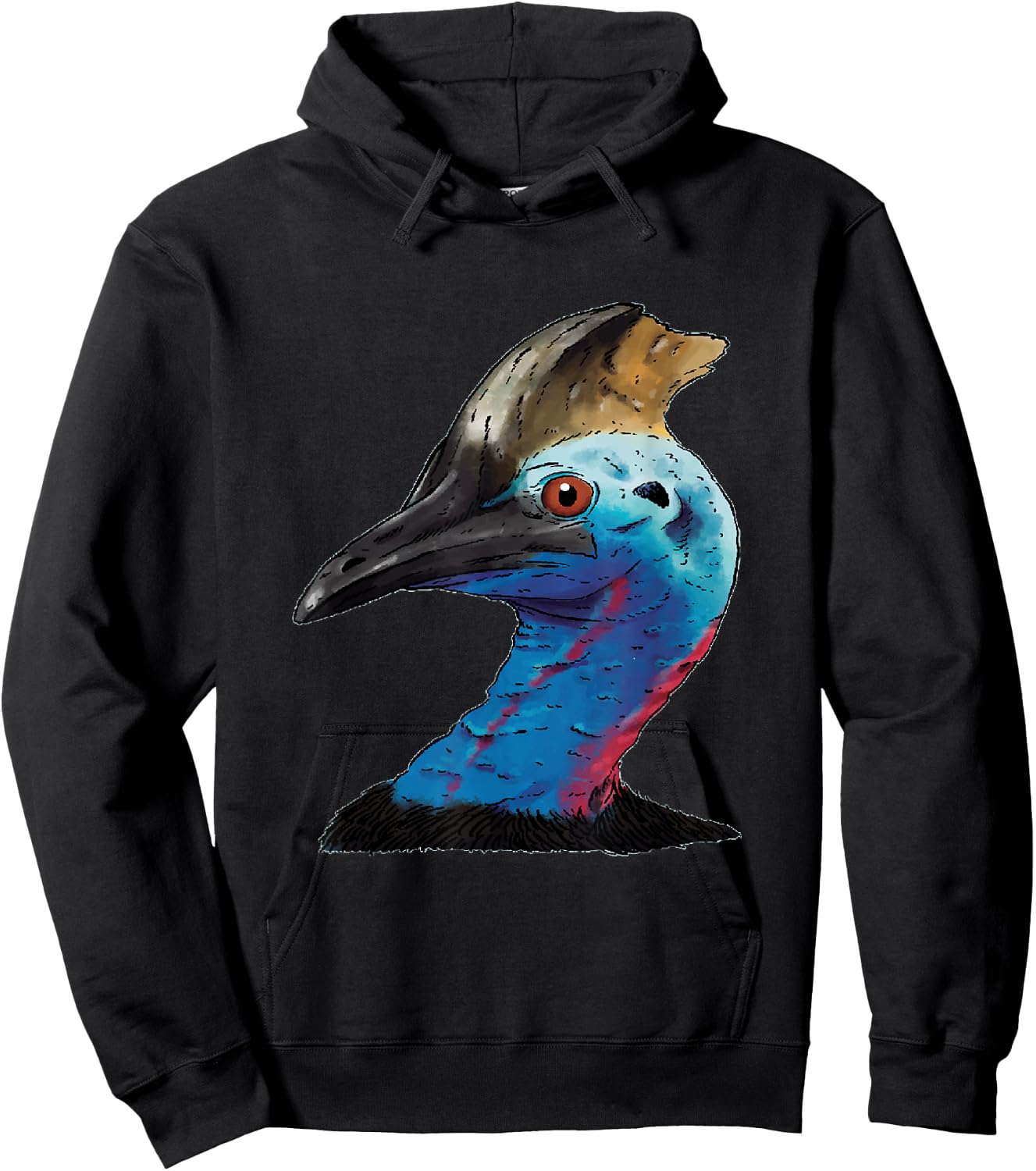Cassowary Dino Bird Cassowaries Casque Head Cassowary Lover Hoodie - Hoodie | Black