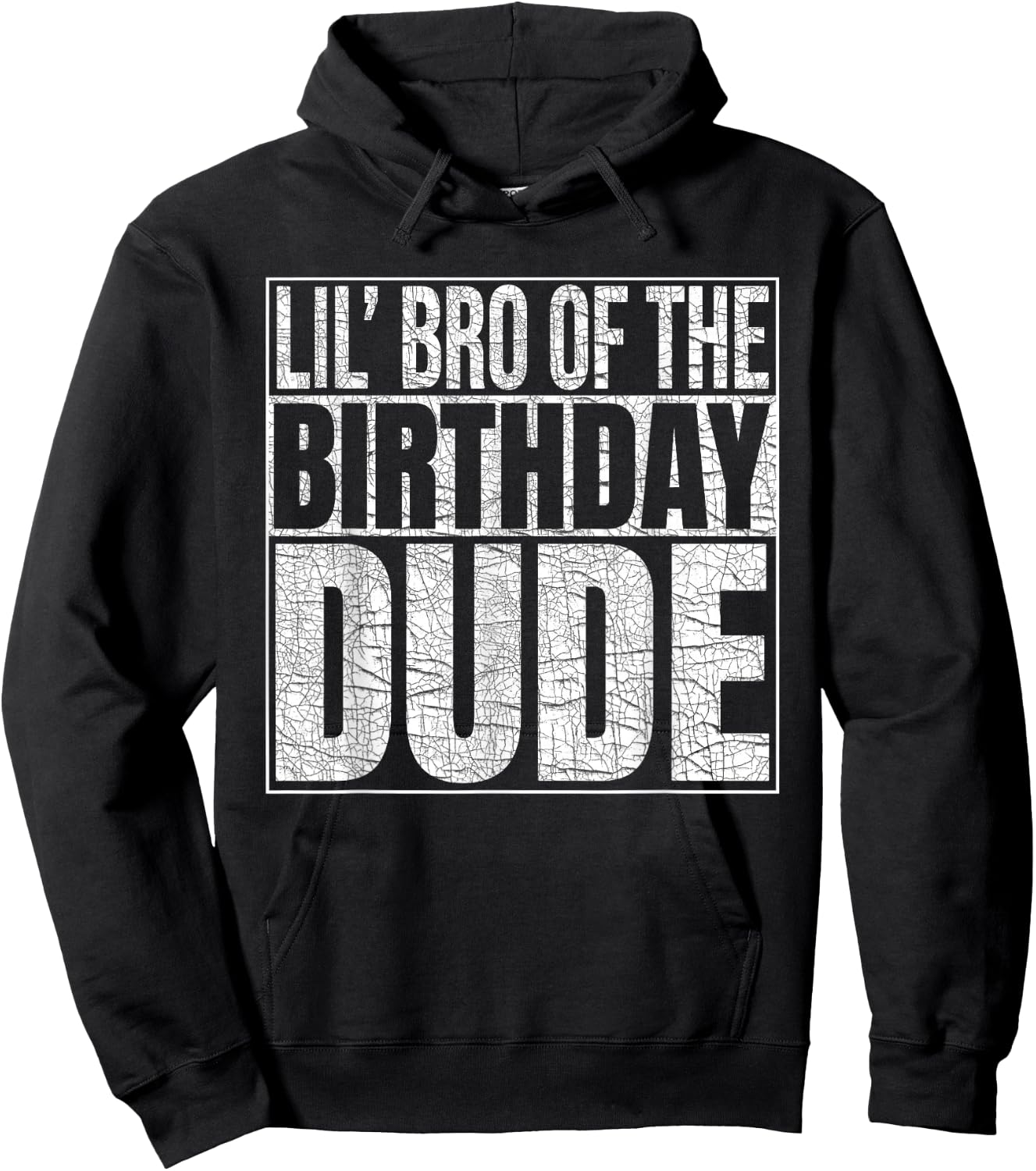 Lil Bro of the Birthday Dude Lil Brother of the Birthday Boy Hoodie - Hoodie | Black