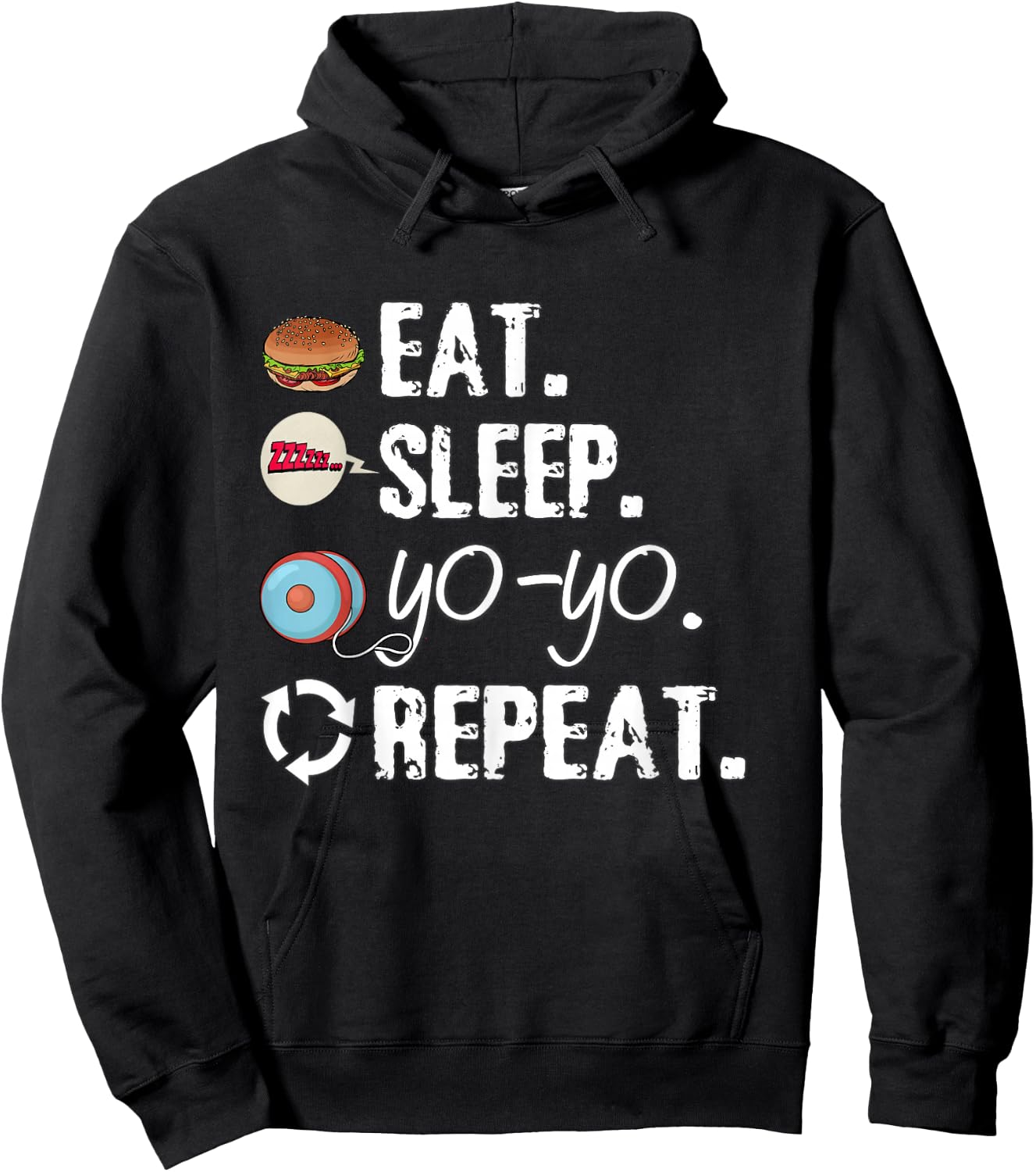Love yo yo kids Shirt yo-yo Lovers and girls Hoodie - Hoodie | Black
