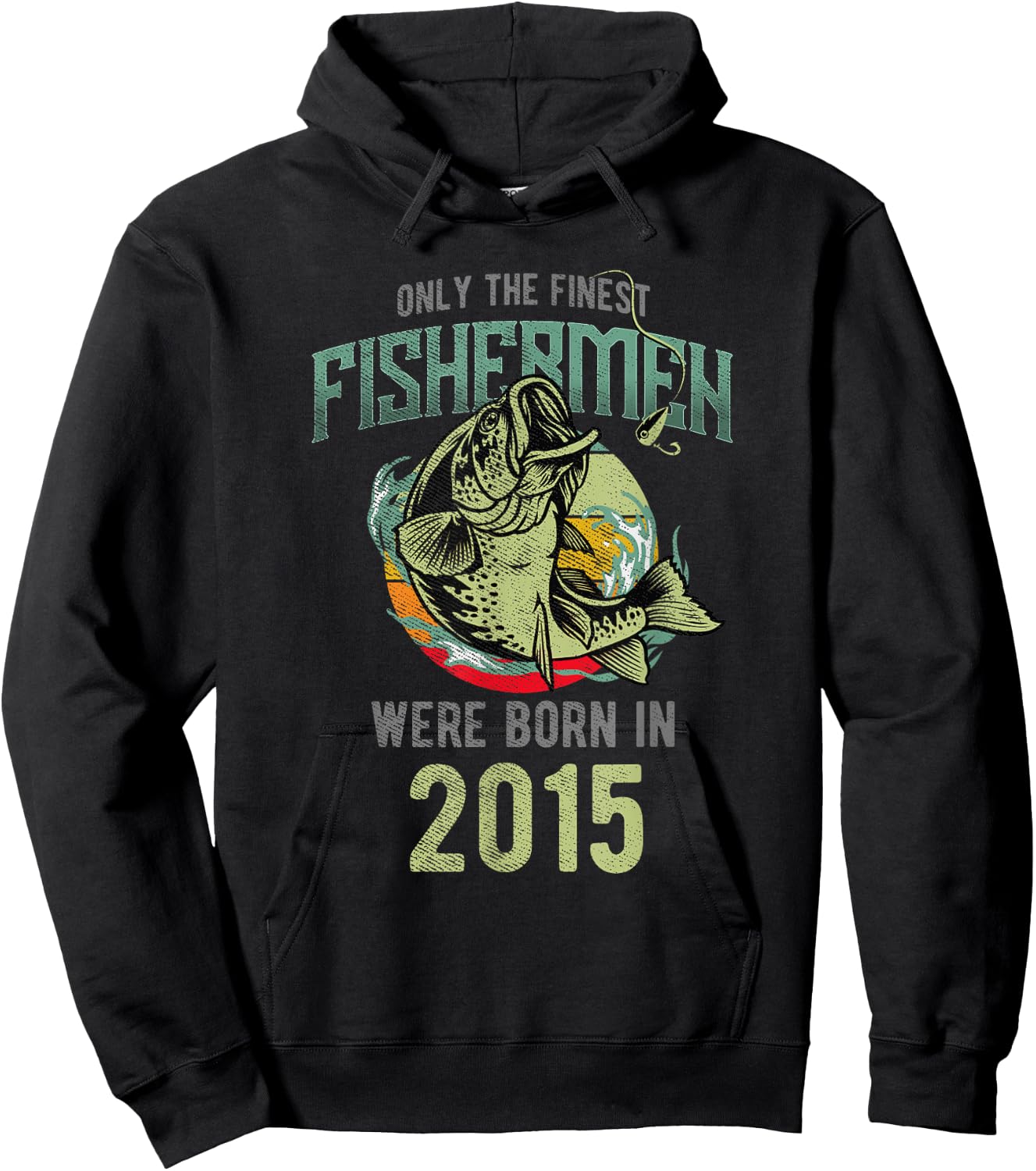 Only the finest Fishermen were born in 2015 Hoodie - Hoodie | Black