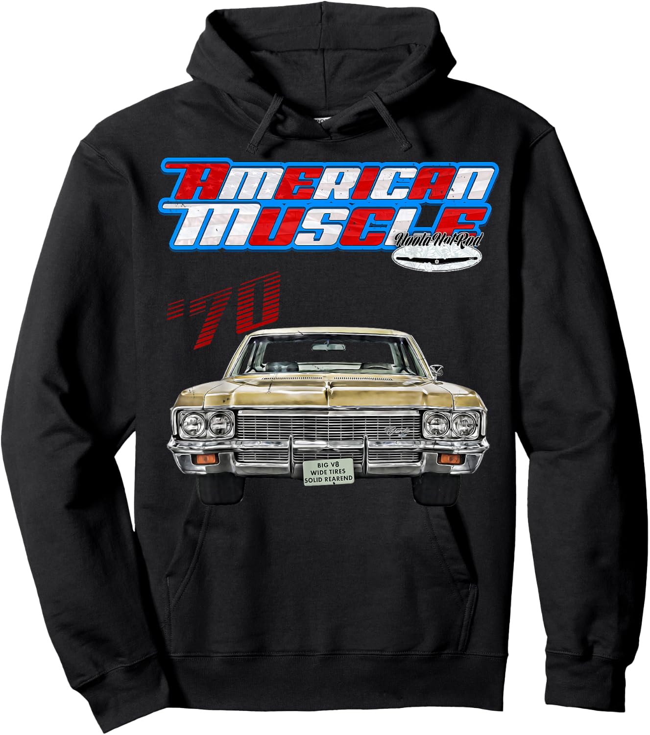 1970,Caprice,Impala,BelAir,Bel Air,DelRay,Del Ray,Muscle Car Hoodie - Hoodie | Black
