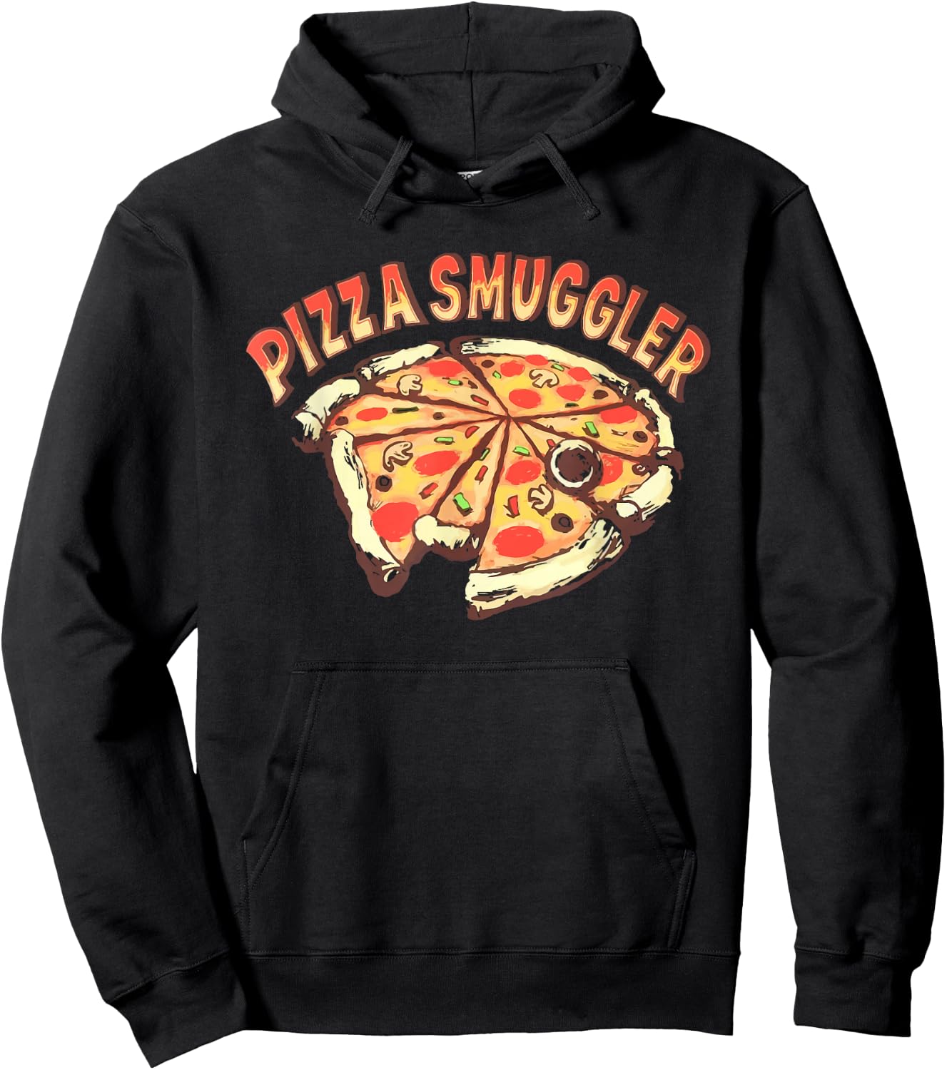 Pizza Smuggler For Pizza Lovers Hoodie - Hoodie | Black