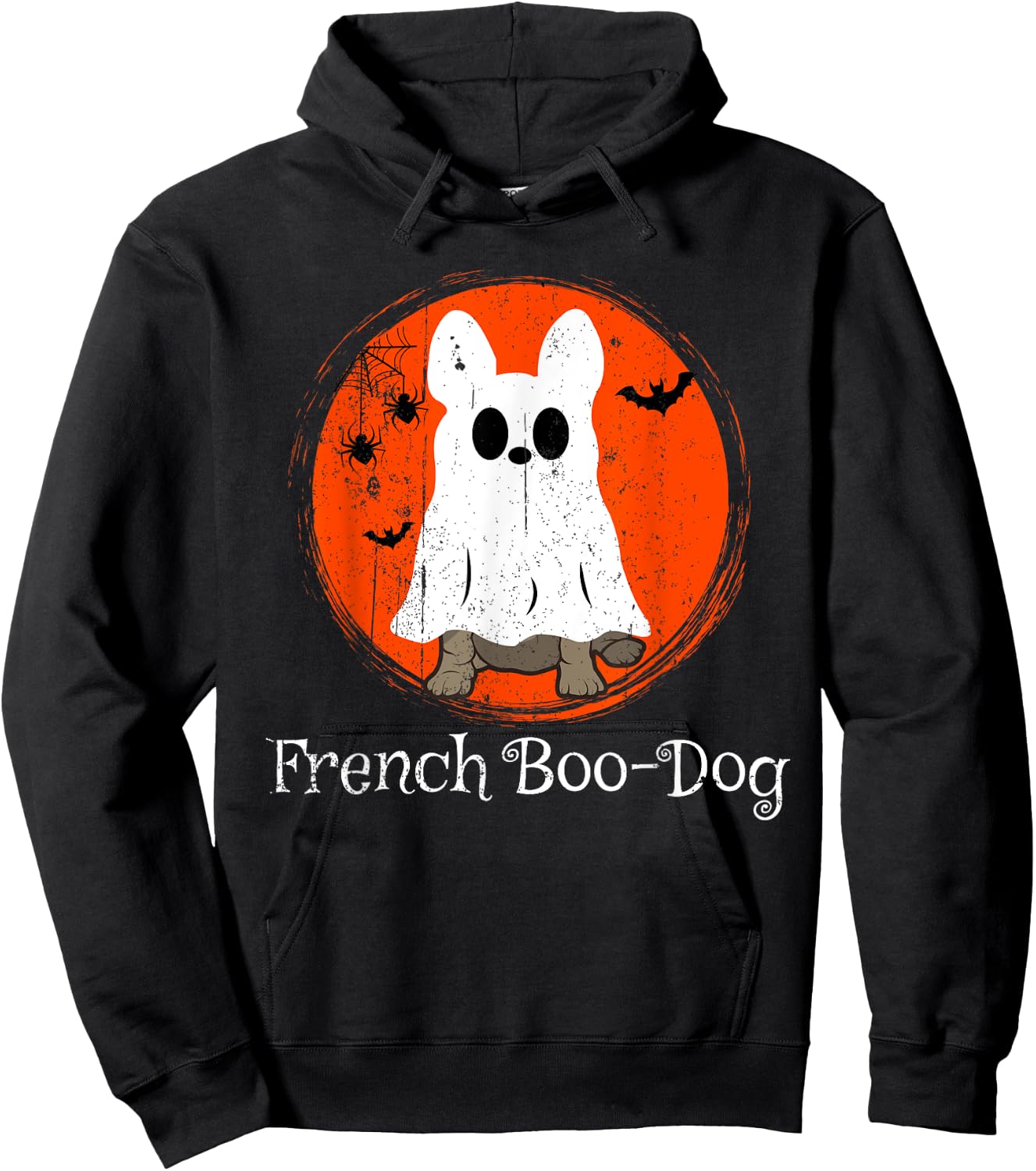 Halloween Frenchie French Bulldog Boo-Dog Dog Lover Owner Women Kids Hoodie - Hoodie | Black