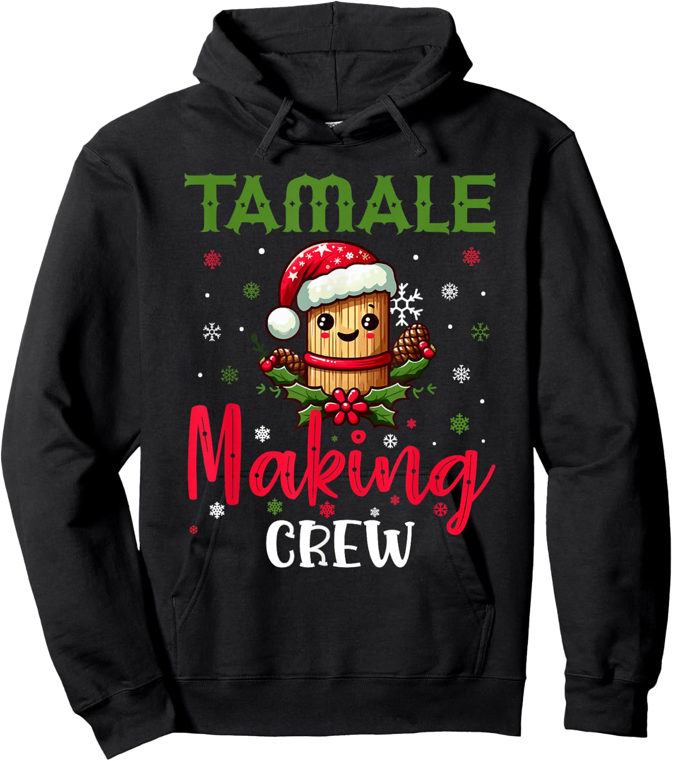 Christmas Tamale Making Crew Mexican Xmas Mexico Season Hoodie - Hoodie | Black