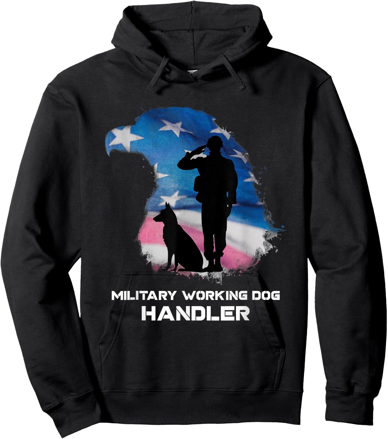Military Working Dog Handler shirt women Hoodie - Hoodie | Black