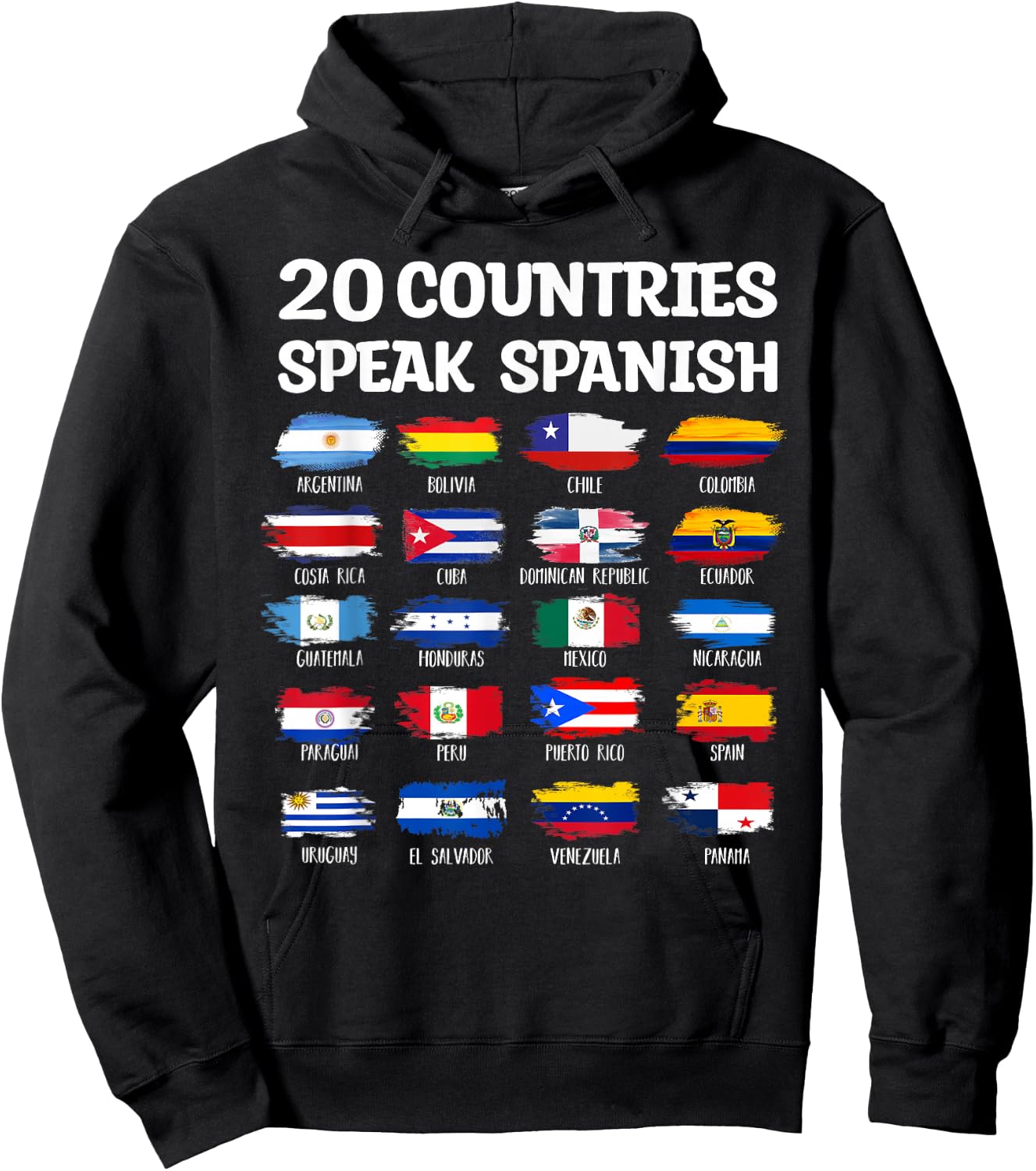Hispanic Heritage Month Teacher Latin Heritage School kids Hoodie - Hoodie | Black