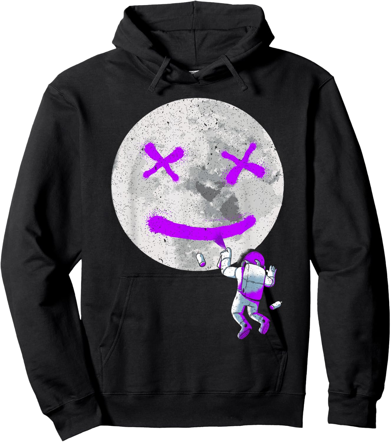 Graffiti Astronaut Spray Paint Street Art Drawing Artist Hoodie - Hoodie | Black