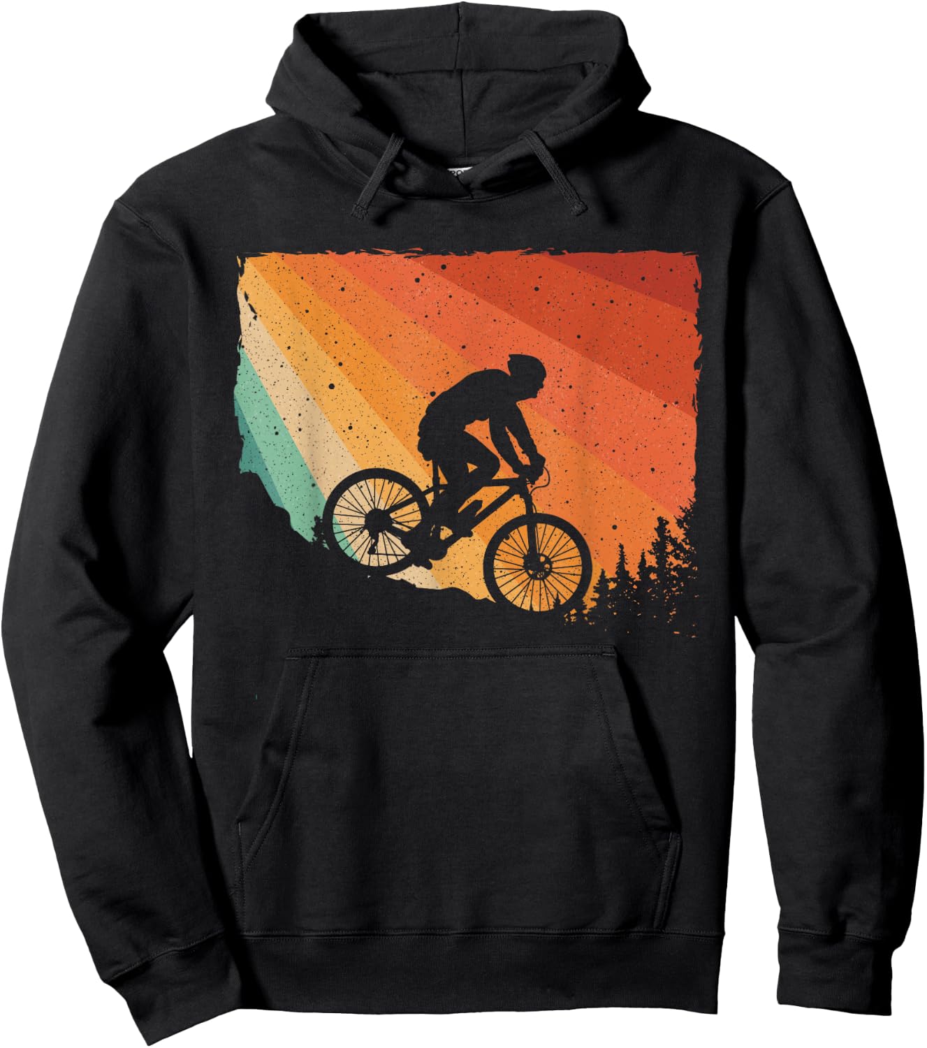 Funny Mountain Biking Design Women Mountain Bike Hoodie - Hoodie | Black